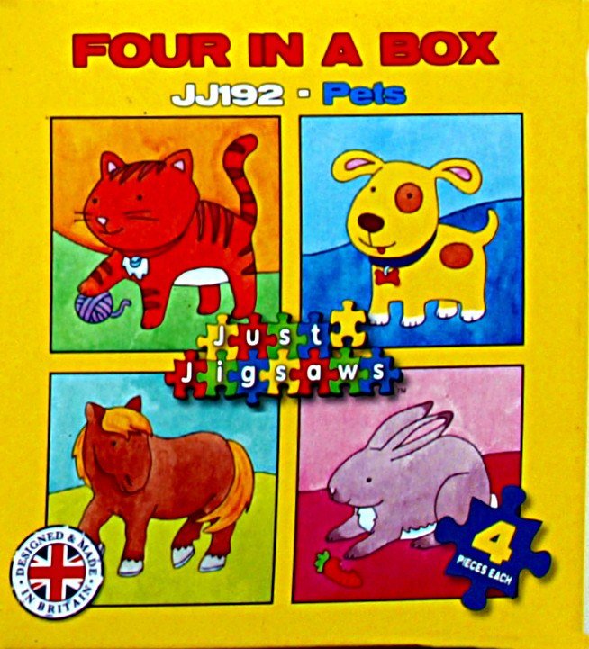 Four In A Box Jigsaw - Pets
