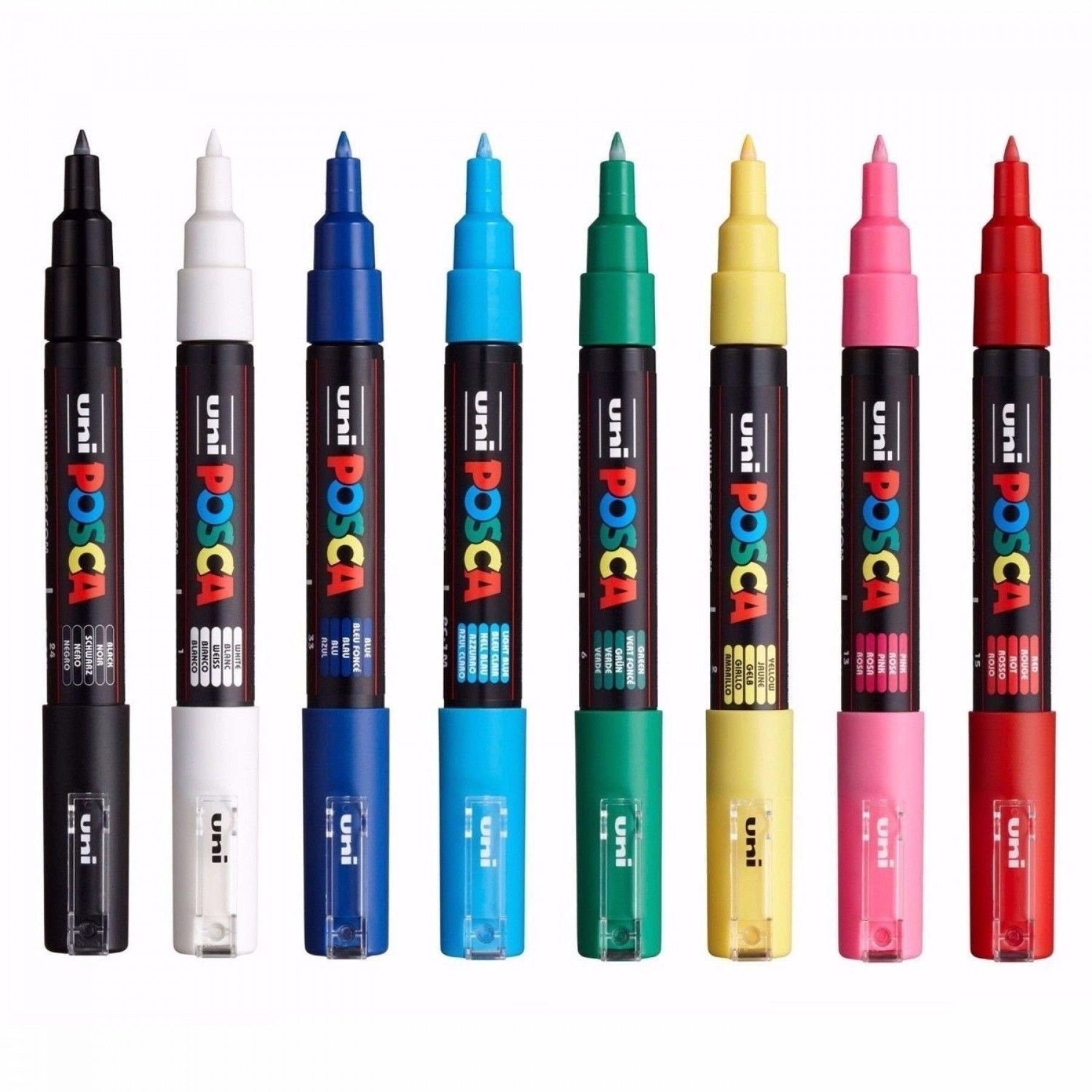 Posca Markers PC-3M - Standard Colours (8)