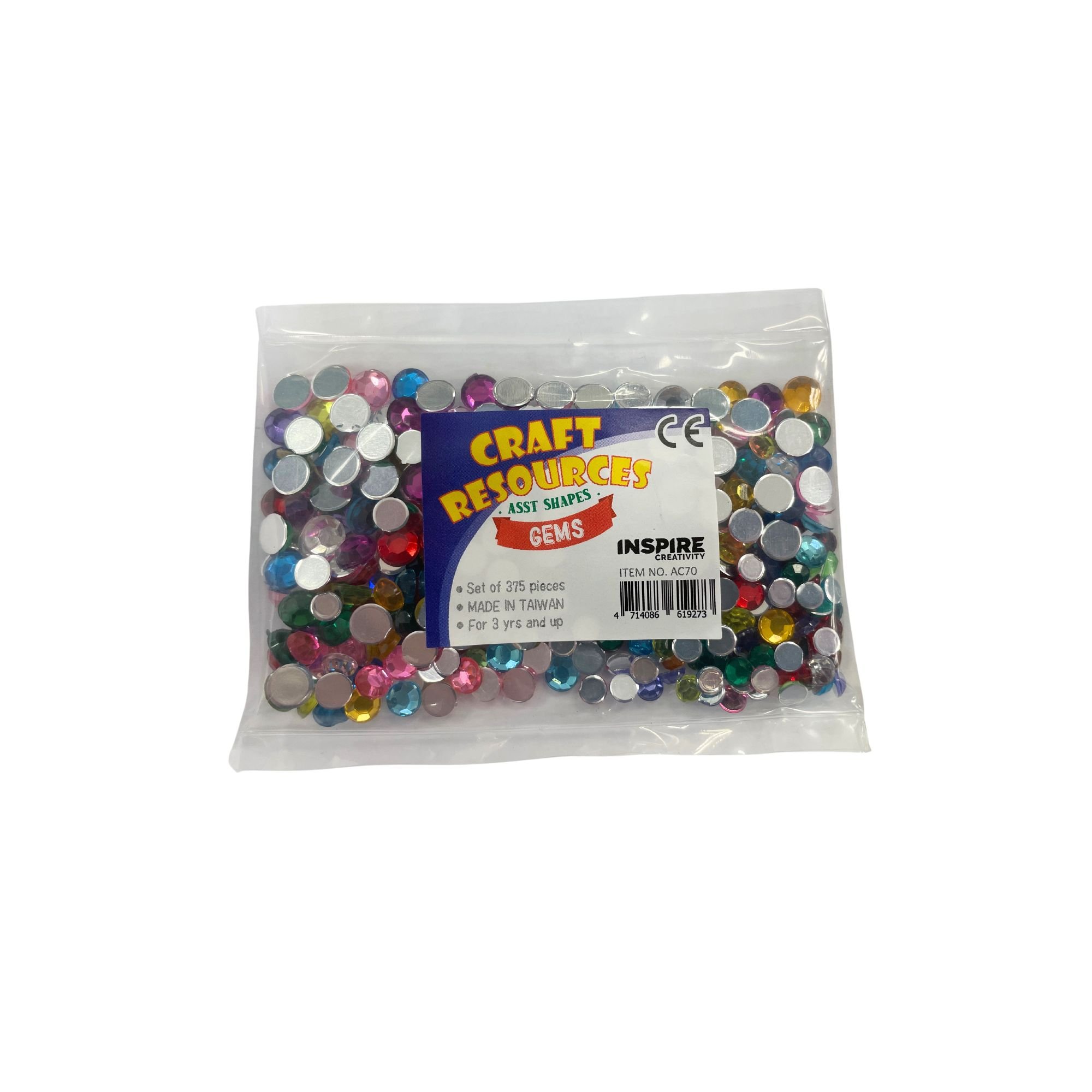 Mini Assorted Circular Gems (375)