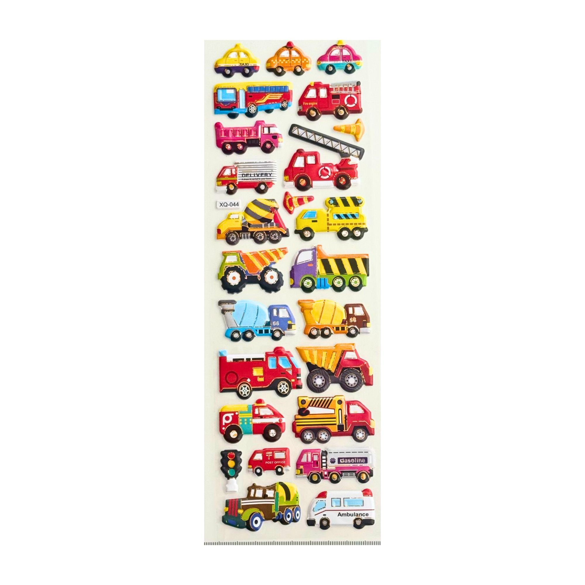 3D Stickers - Assorted Trucks (25 pieces)
