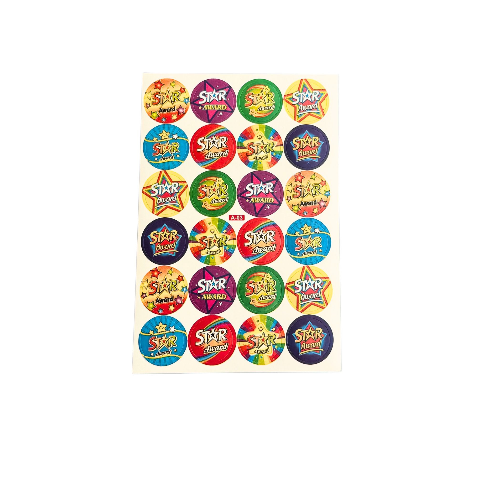 Star Award Stickers - Size 20mm (240 pack)
