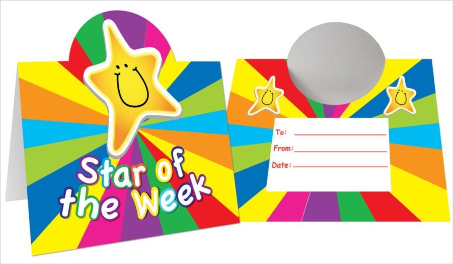 Stand Up Mini Certificates - Star of the Week (20)