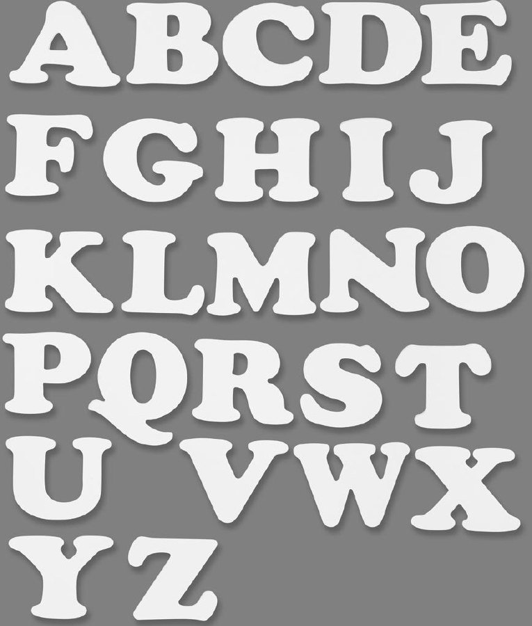 Cut Outs - Alphabet Letter 
