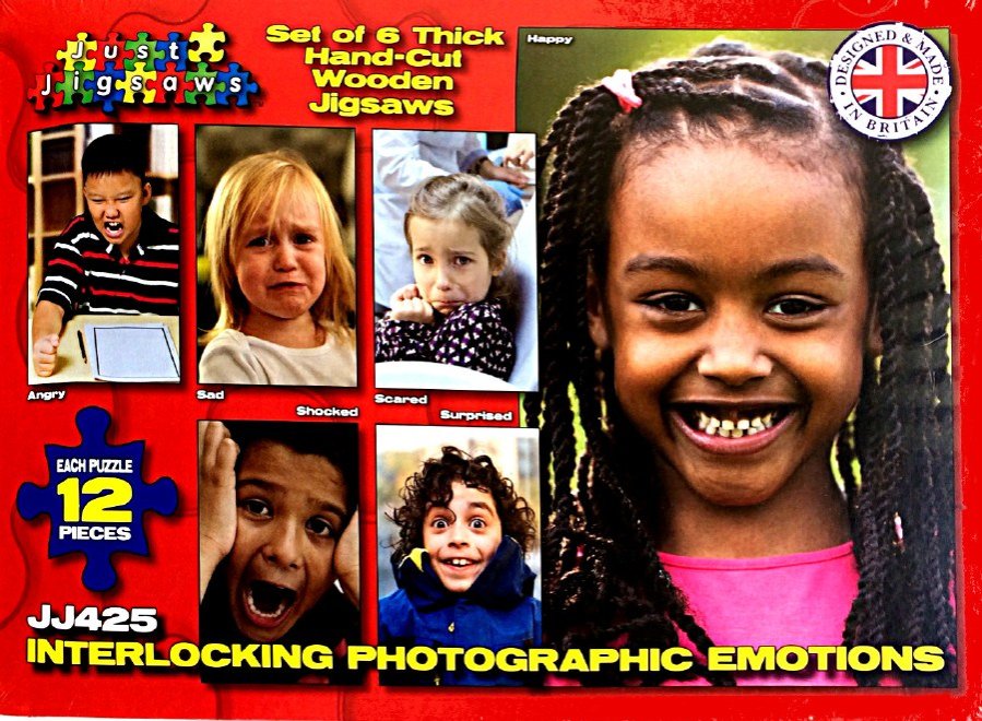 Wooden Jigsaw - Emotions (Set of 6)