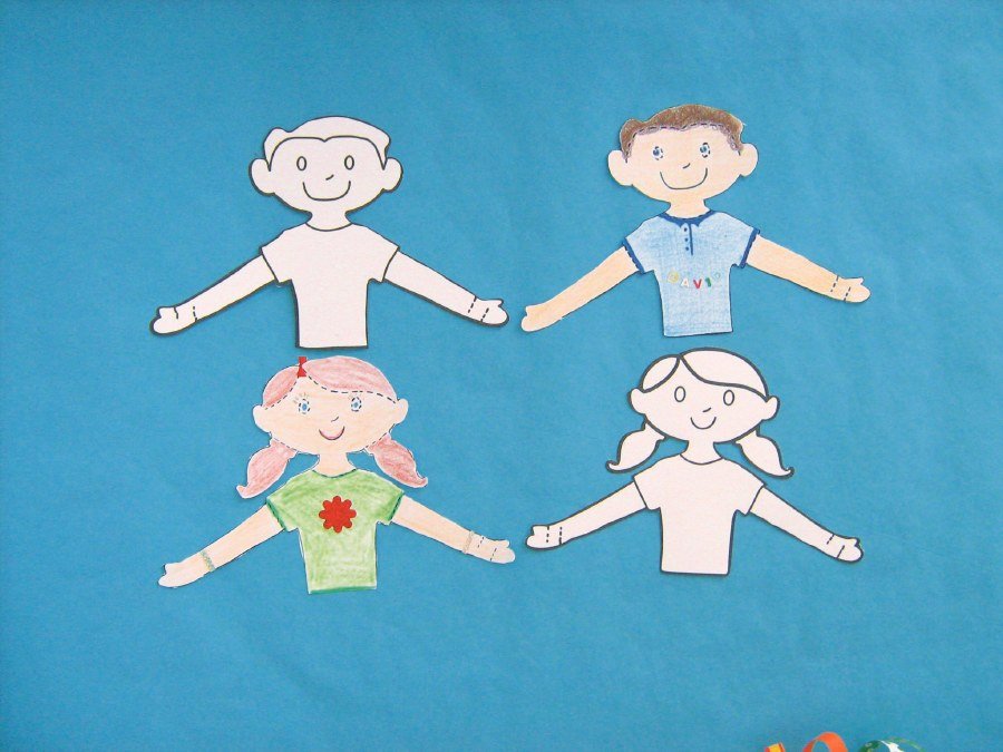 Connecting Girl Cut Out Shape (10)