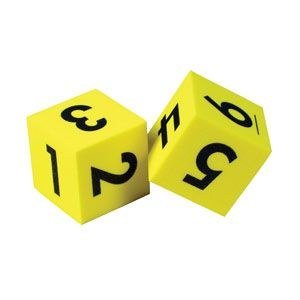 Foam Number Dice - 5cm (2)