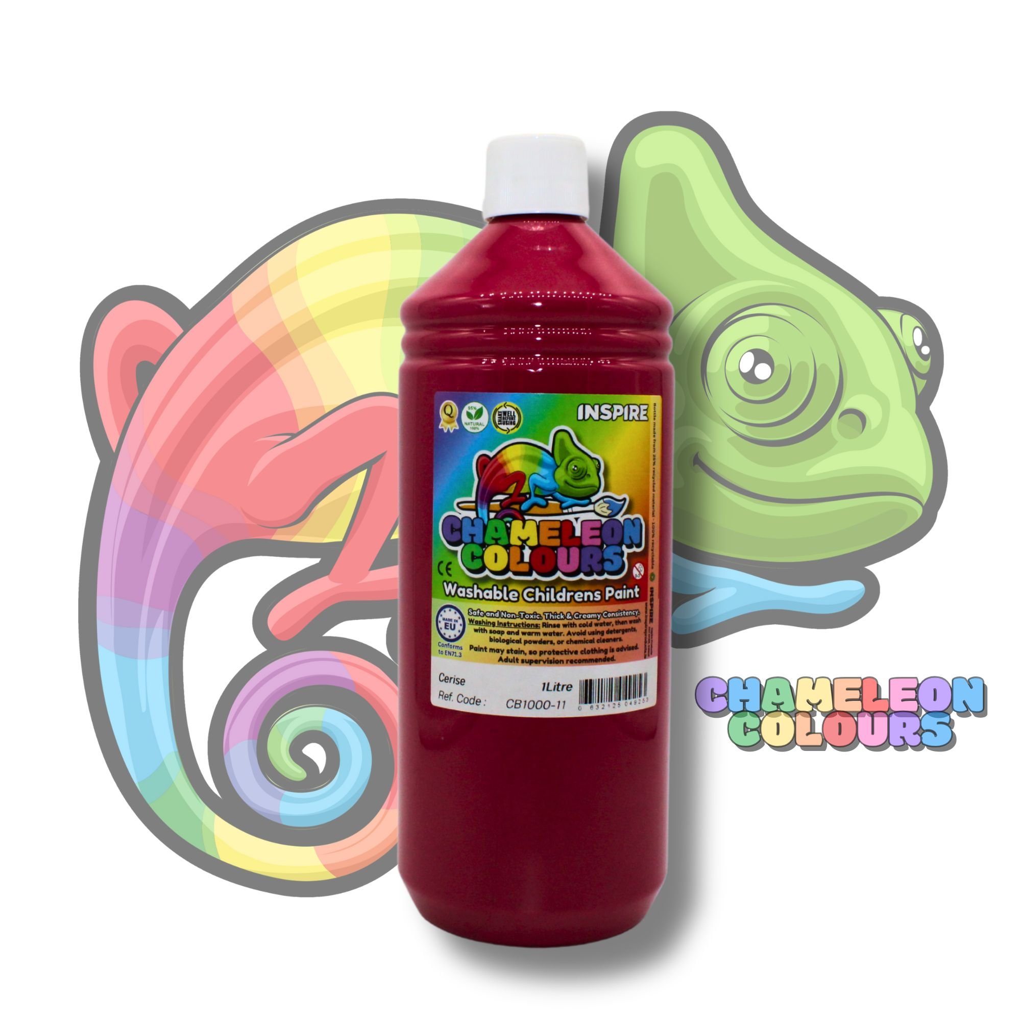 Washable Poster Paint 1000ml - Cerise