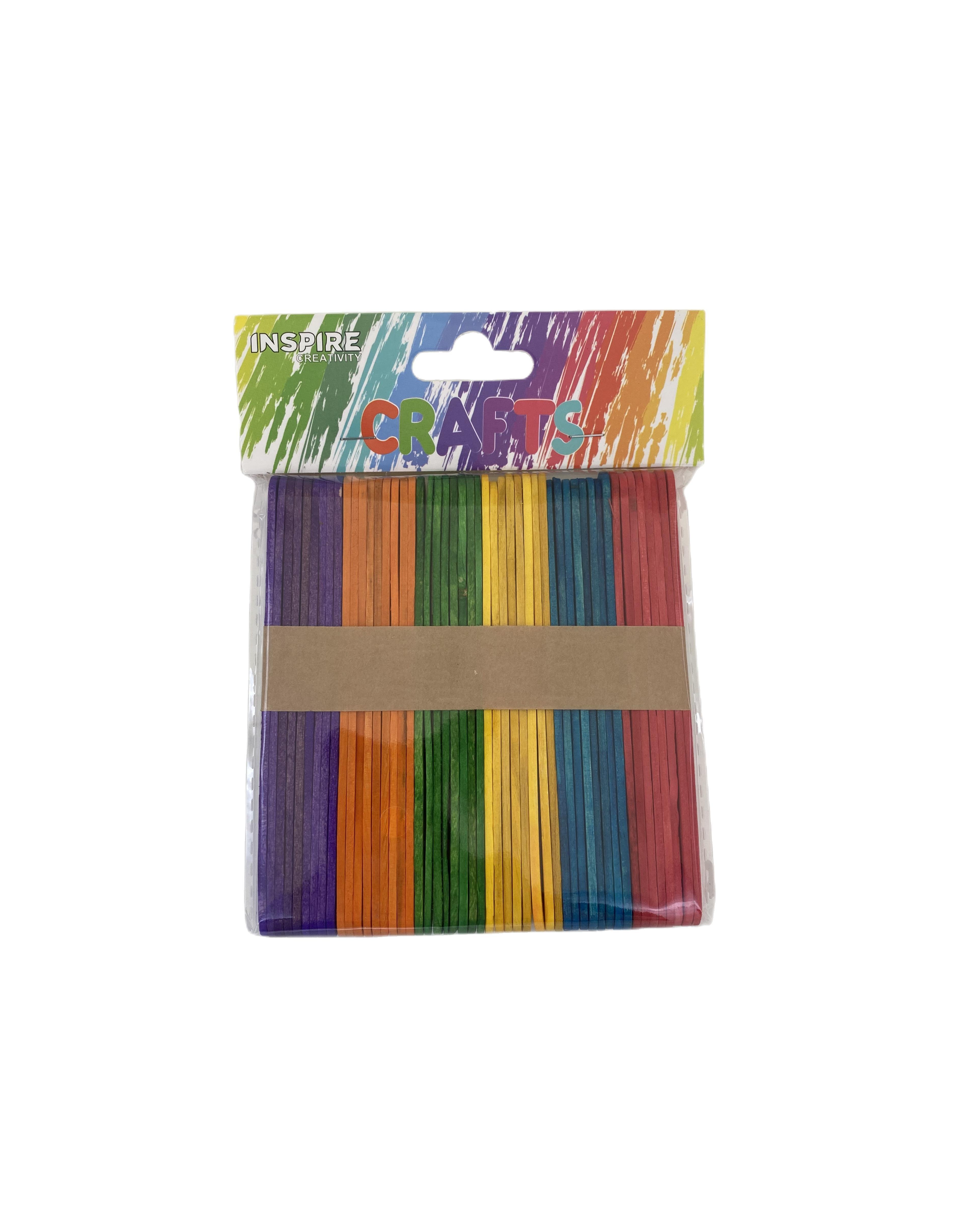 Lollipop Sticks - Coloured (50)