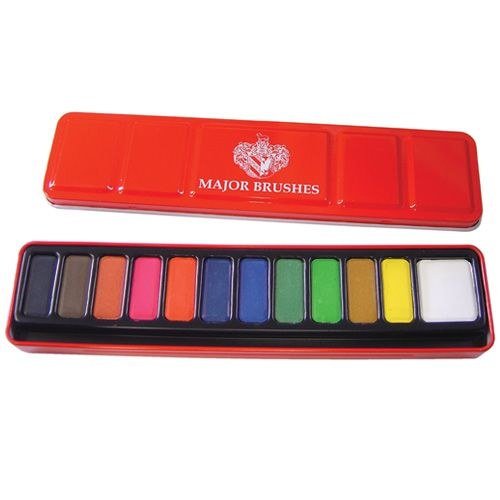 Watercolour Set In Tin (12)