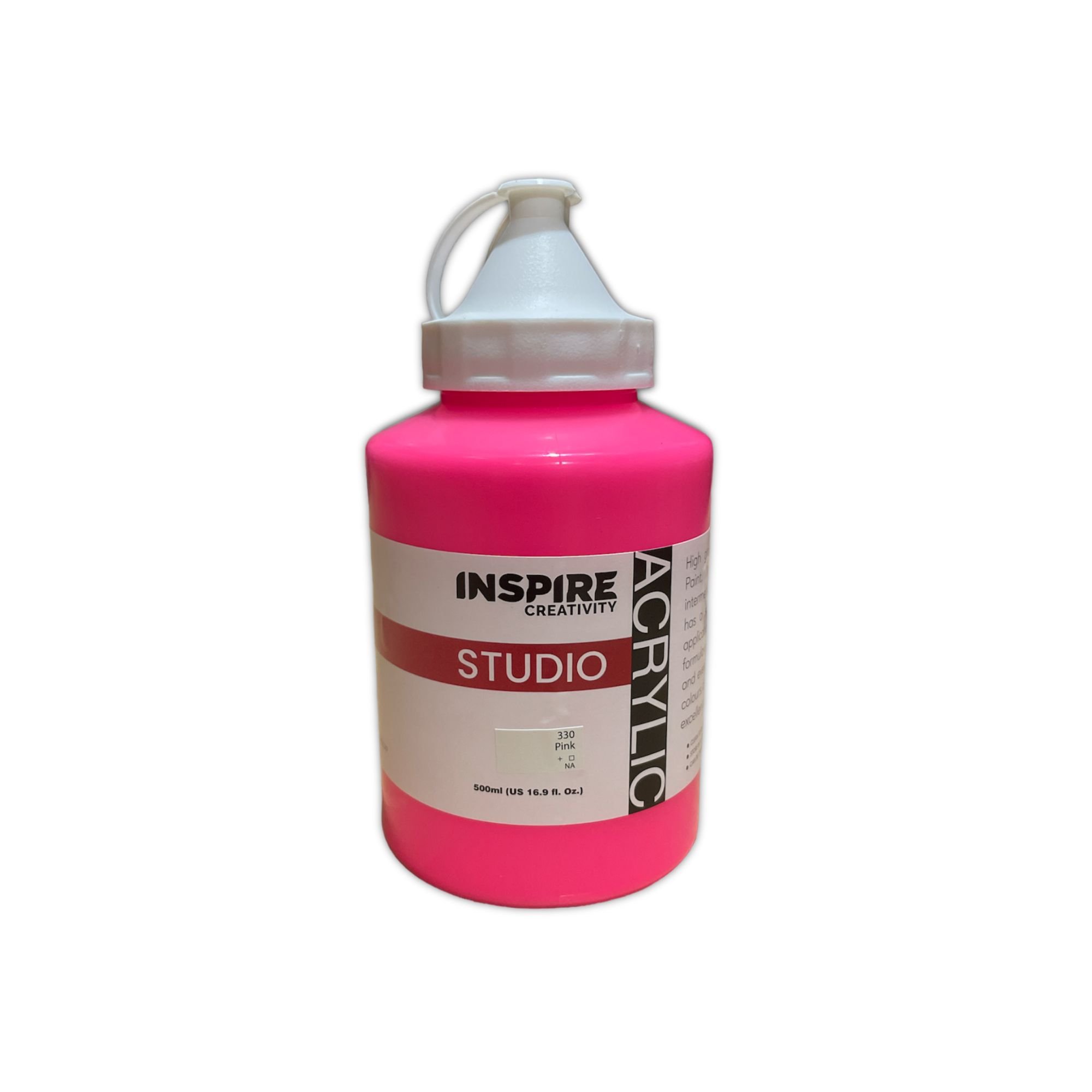 Inspire Studio Acrylic 500ml - Pink