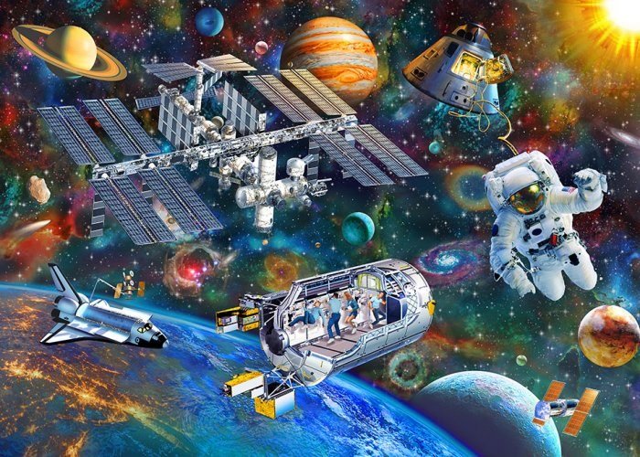 Wooden Jigsaw - Space (120 Pieces)