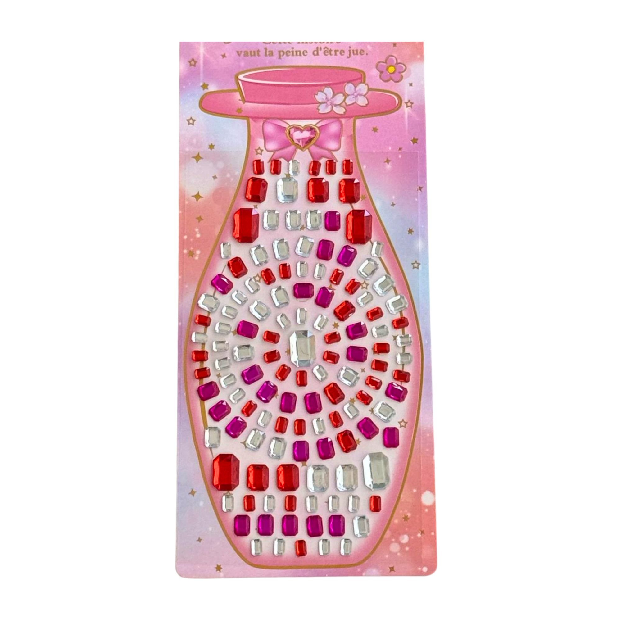Crystal Gems - Self Adhesive Square Gem Set (Red)