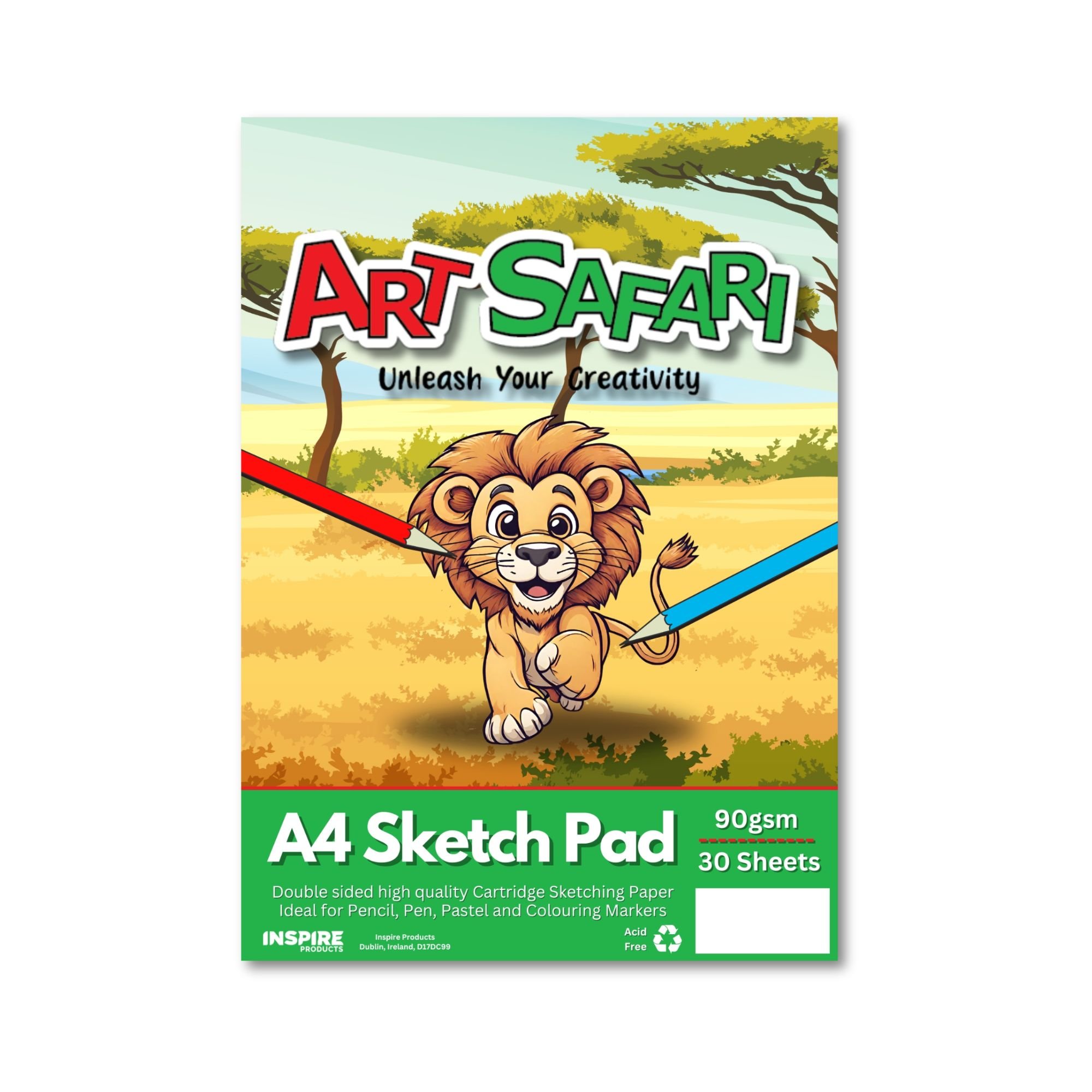 Art Sarfari A4 Spiral Sketch Pad (90gsm- 30 Sheet)