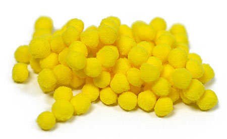 Pom Poms - 25mm & 40mm Yellow (30 pieces)