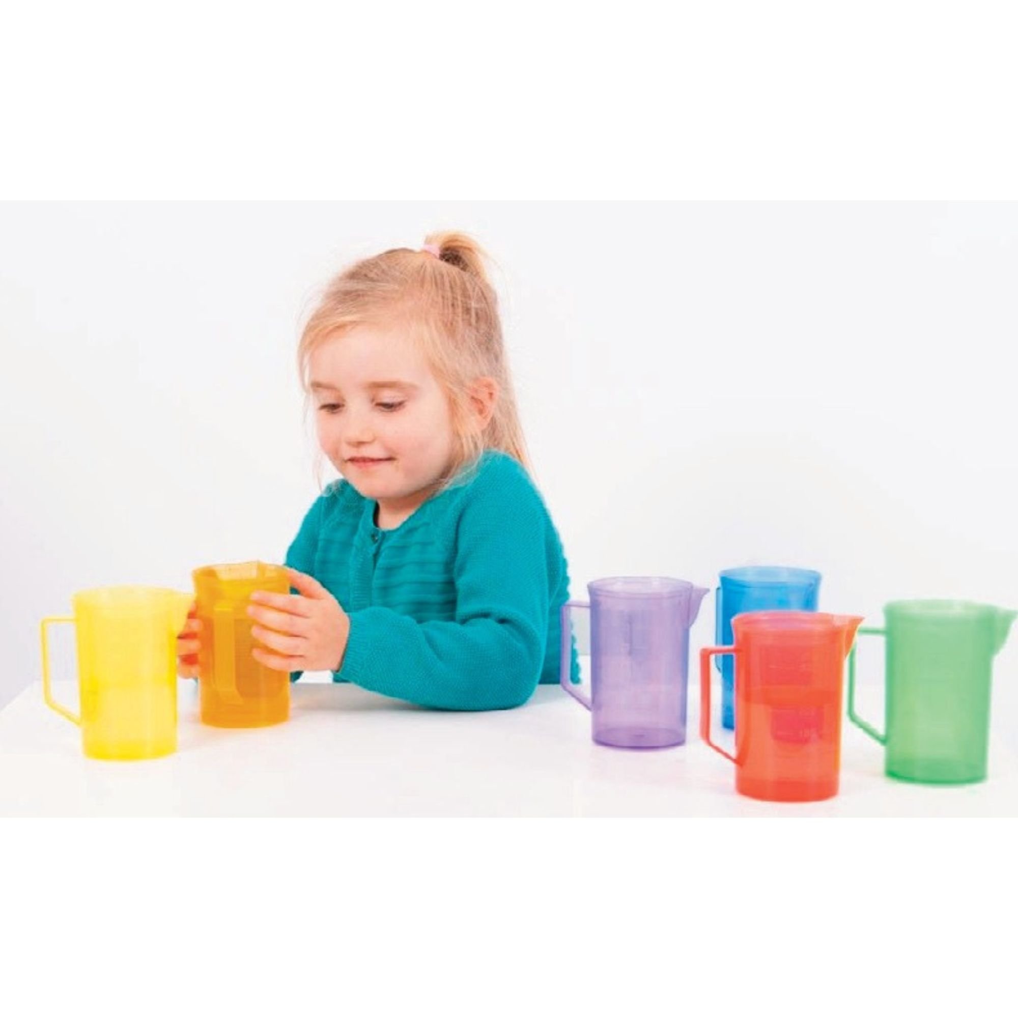 Translucent Colour Jug Set (6)