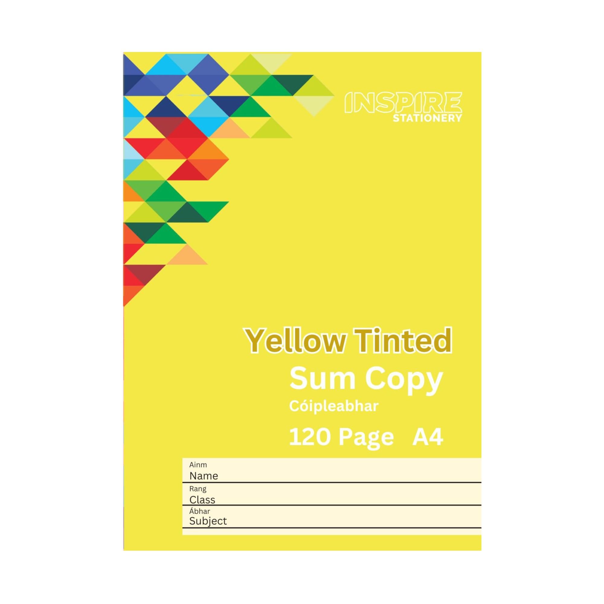 Visual Aid A4 120pg Sum Copy - Yellow