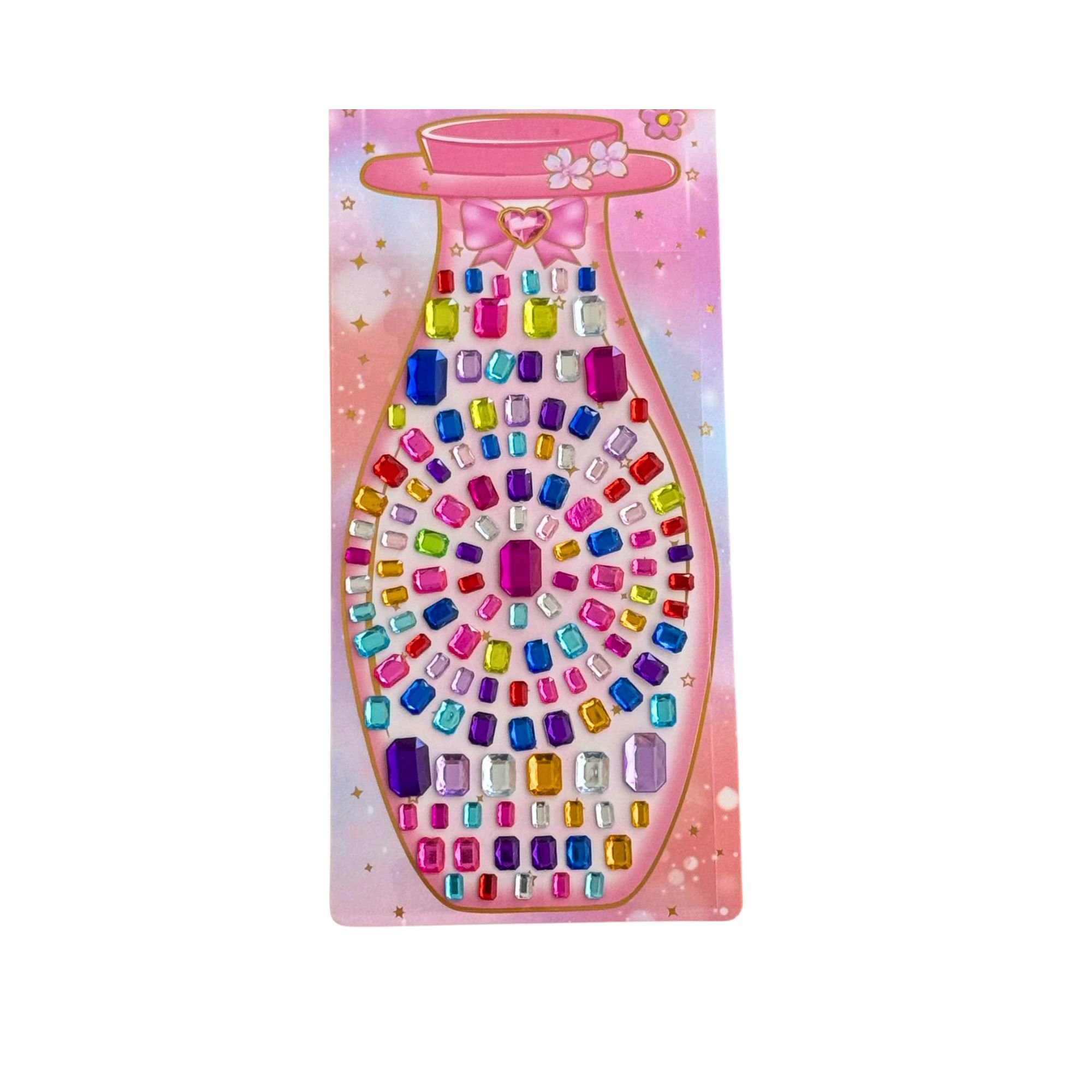 Crystal Gems - Self Adhesive Square Gem Set (Assorted Colour)