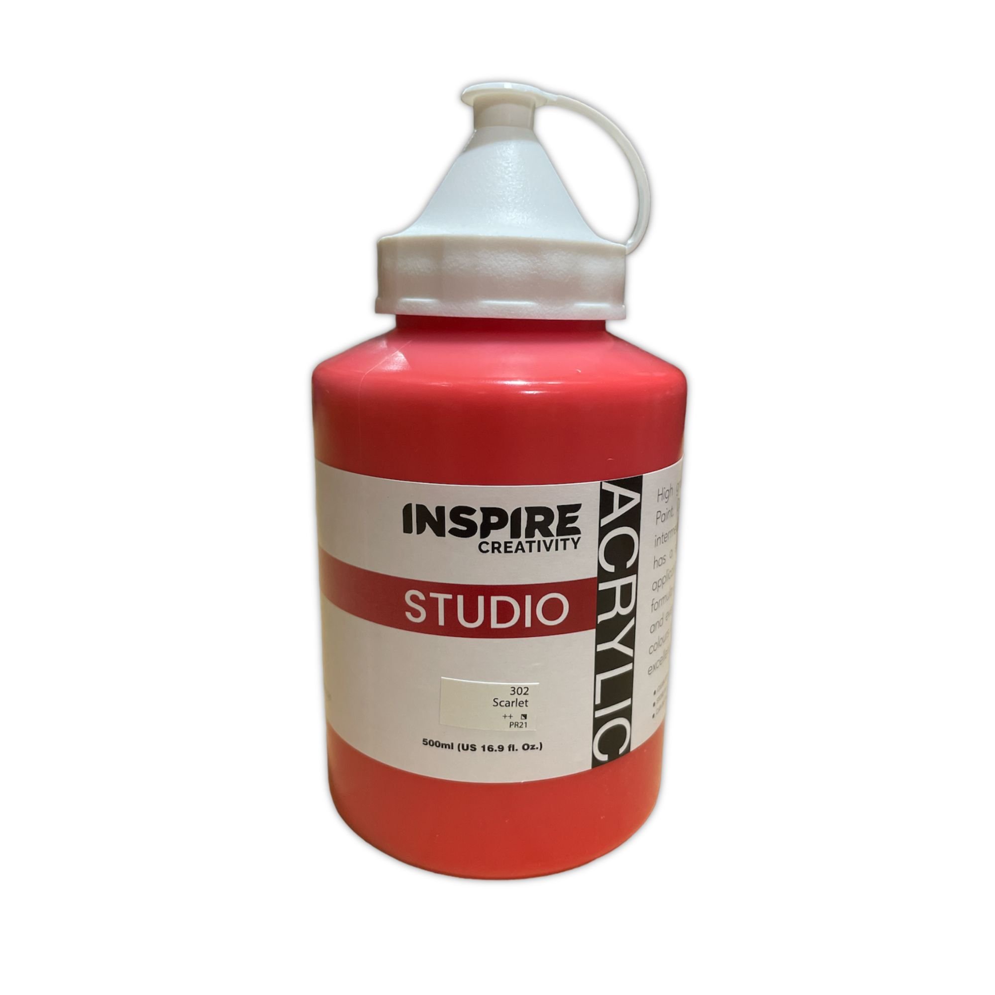 Inspire Studio Acrylic 500ml - Scarlet