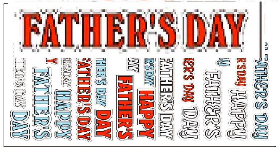 Seasonal Stickers - Fathers Day (54 pieces)