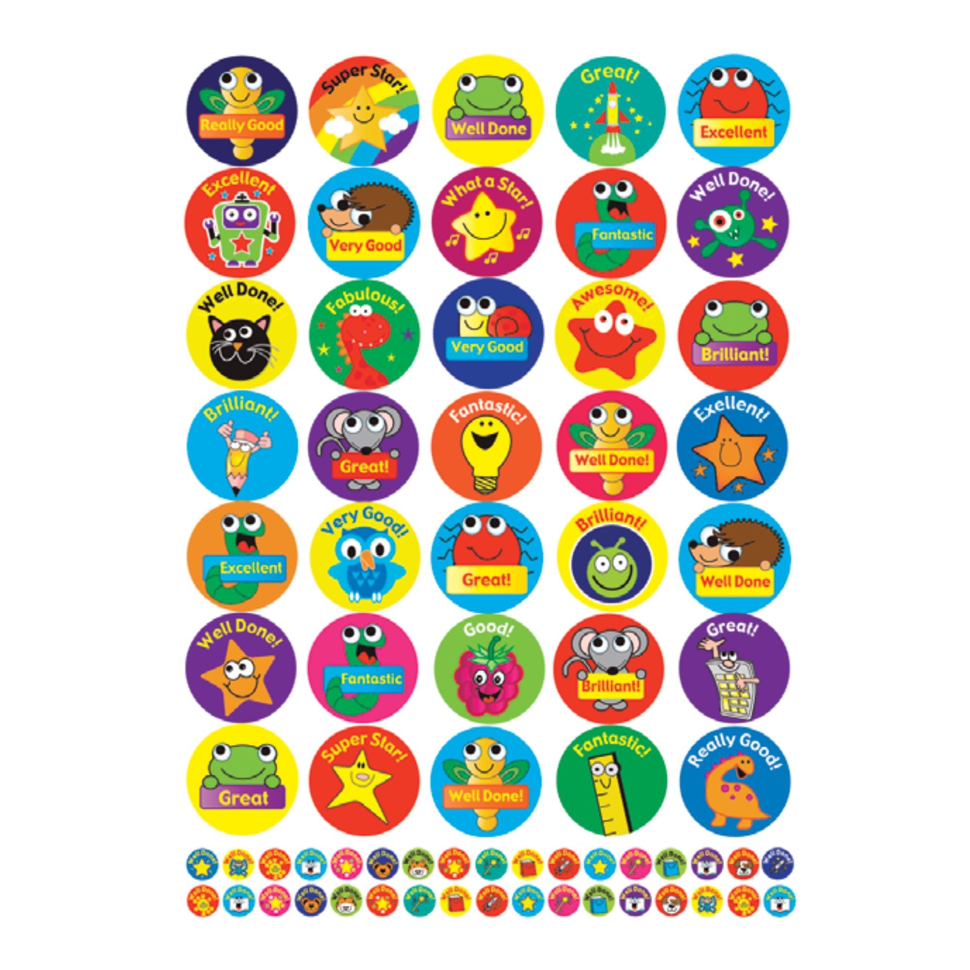 Motivational Stickers - Colourful Assorted (134)