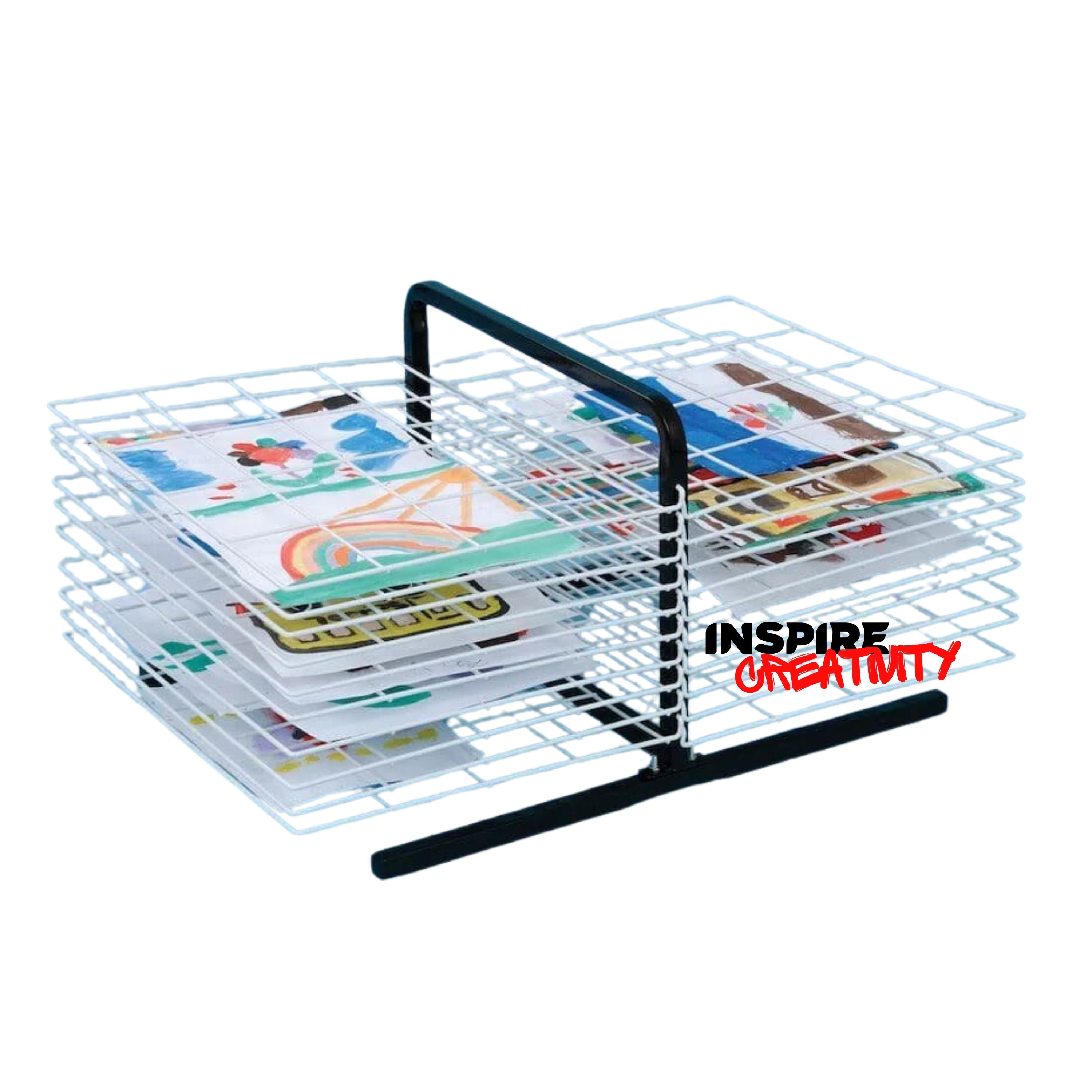 Spring Loaded Tabletop Drying Rack - 20 Shelf 