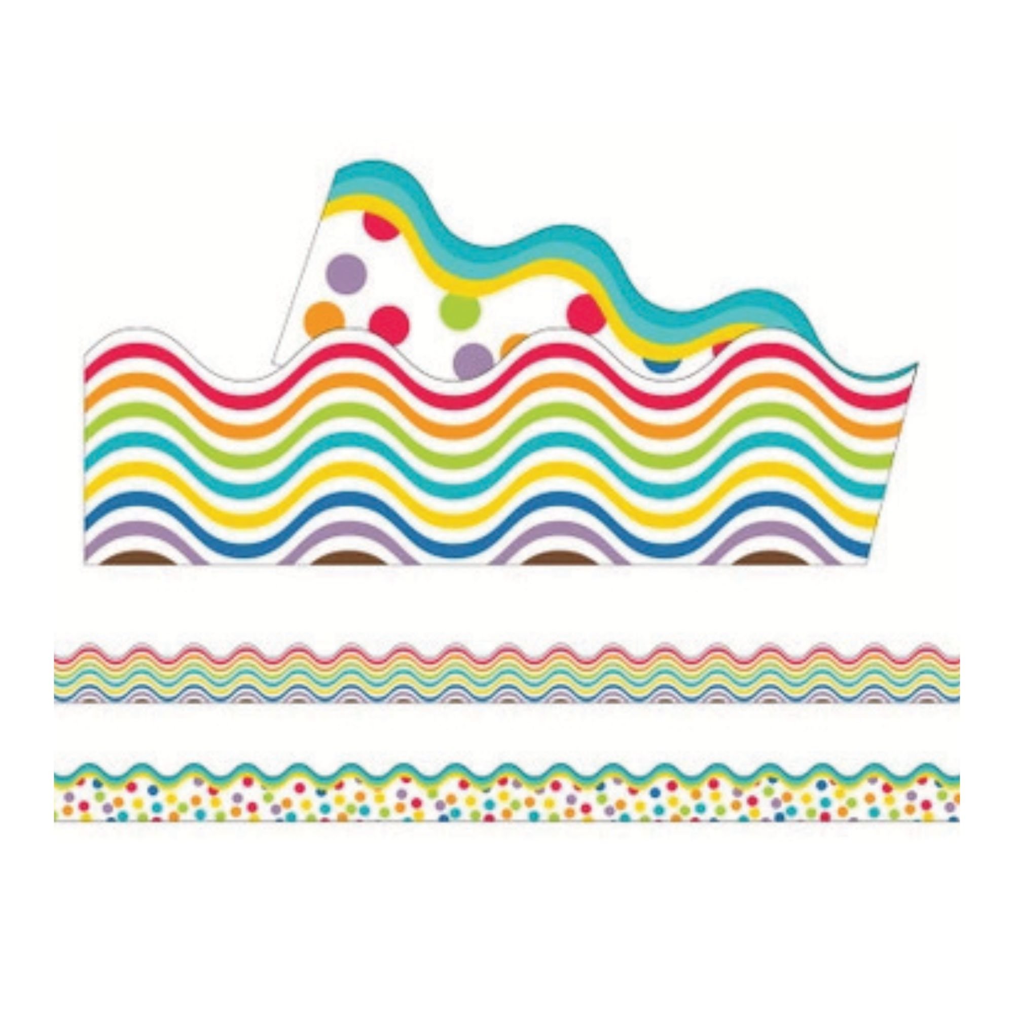 Scalloped Trimmer (Double Sided) - Bright Waves