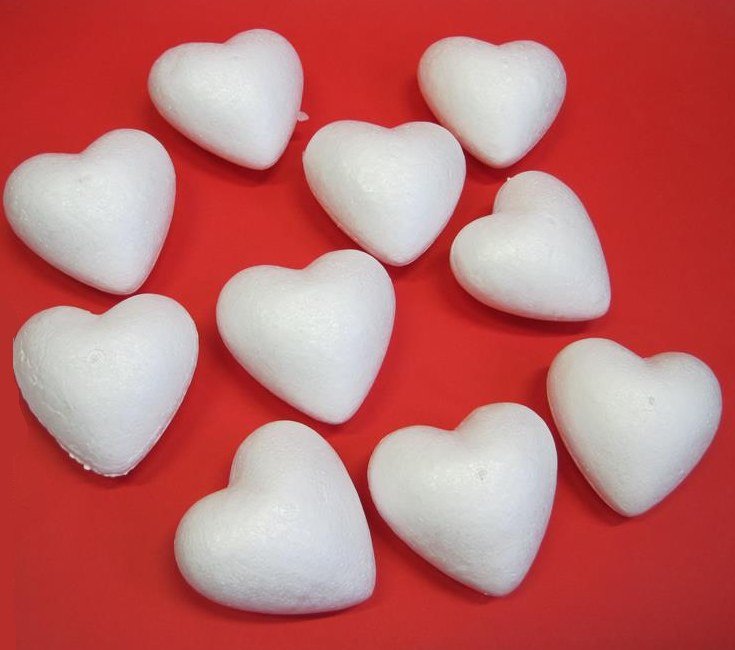 Polystyrene Heart (10 piece)