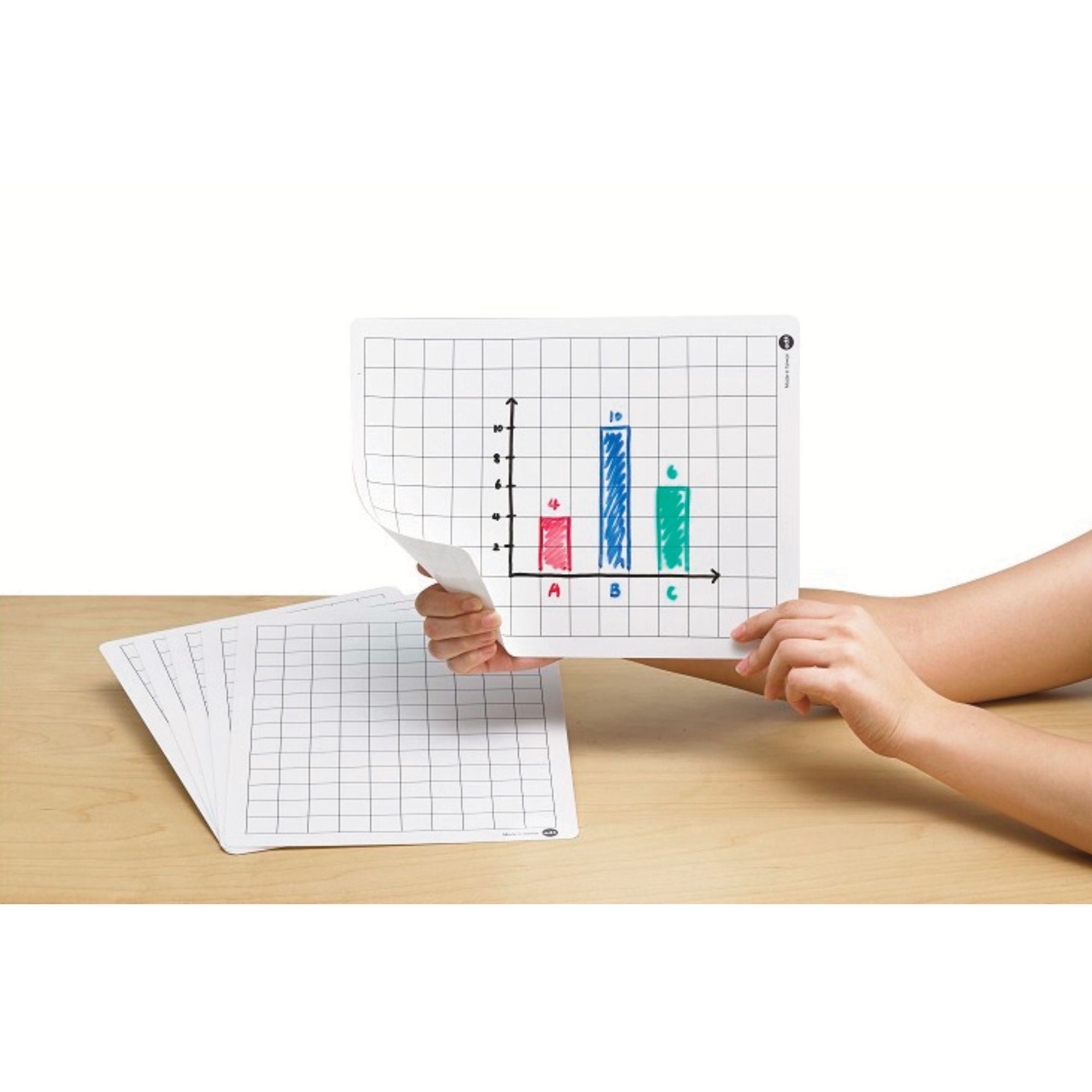 A4 (flexible) Whiteboard - 7x7mm Blue Grid