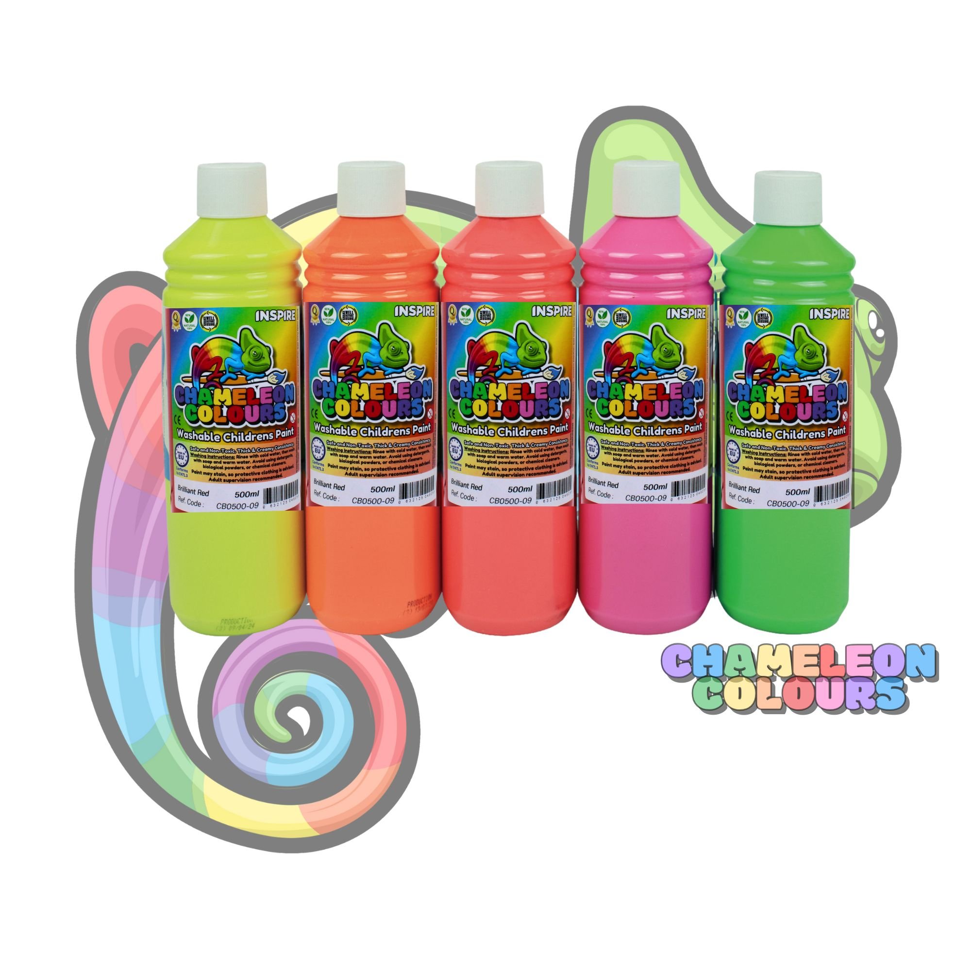 Fluorescent Poster Paint 500ml - Red