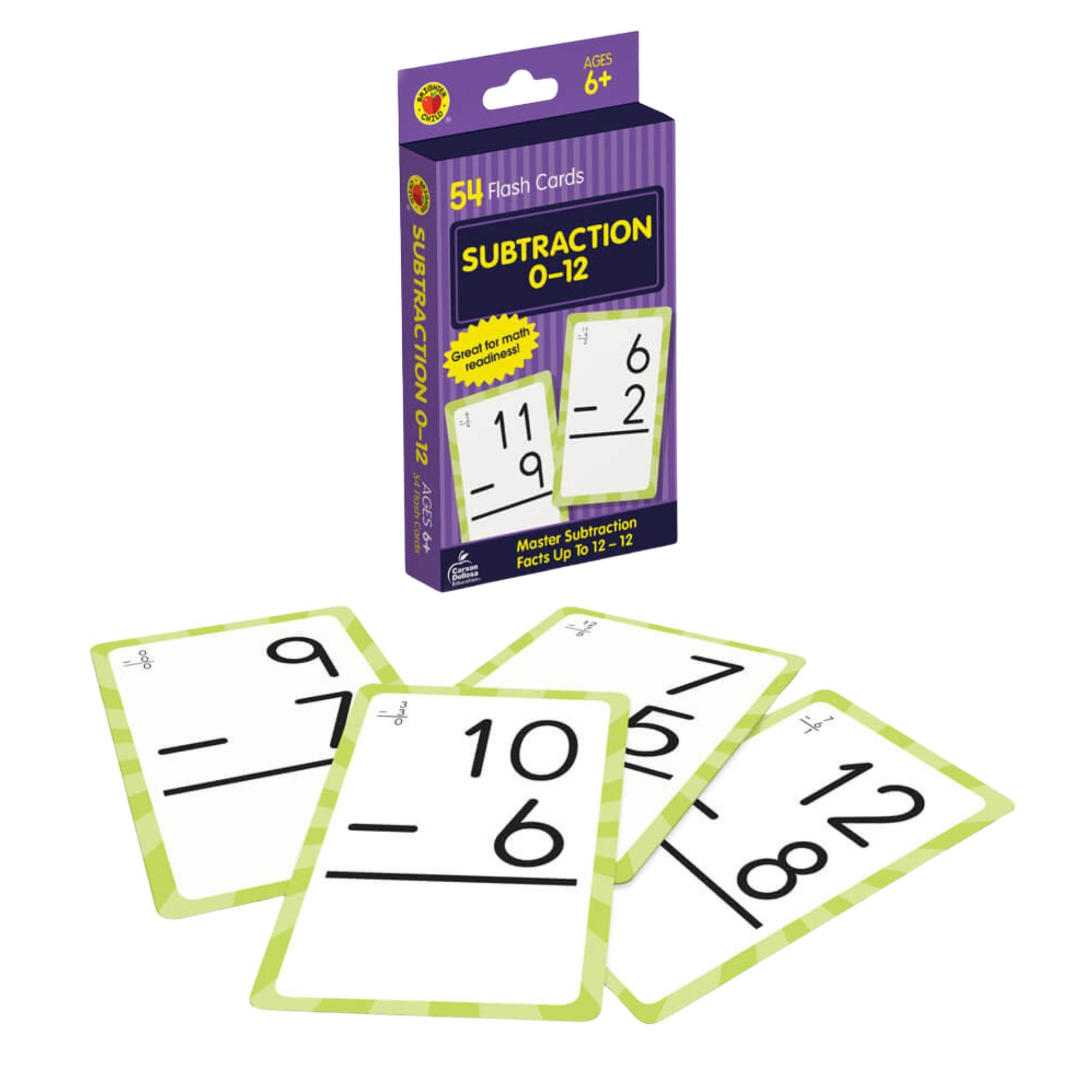 Flash Cards - Subtraction 0-12