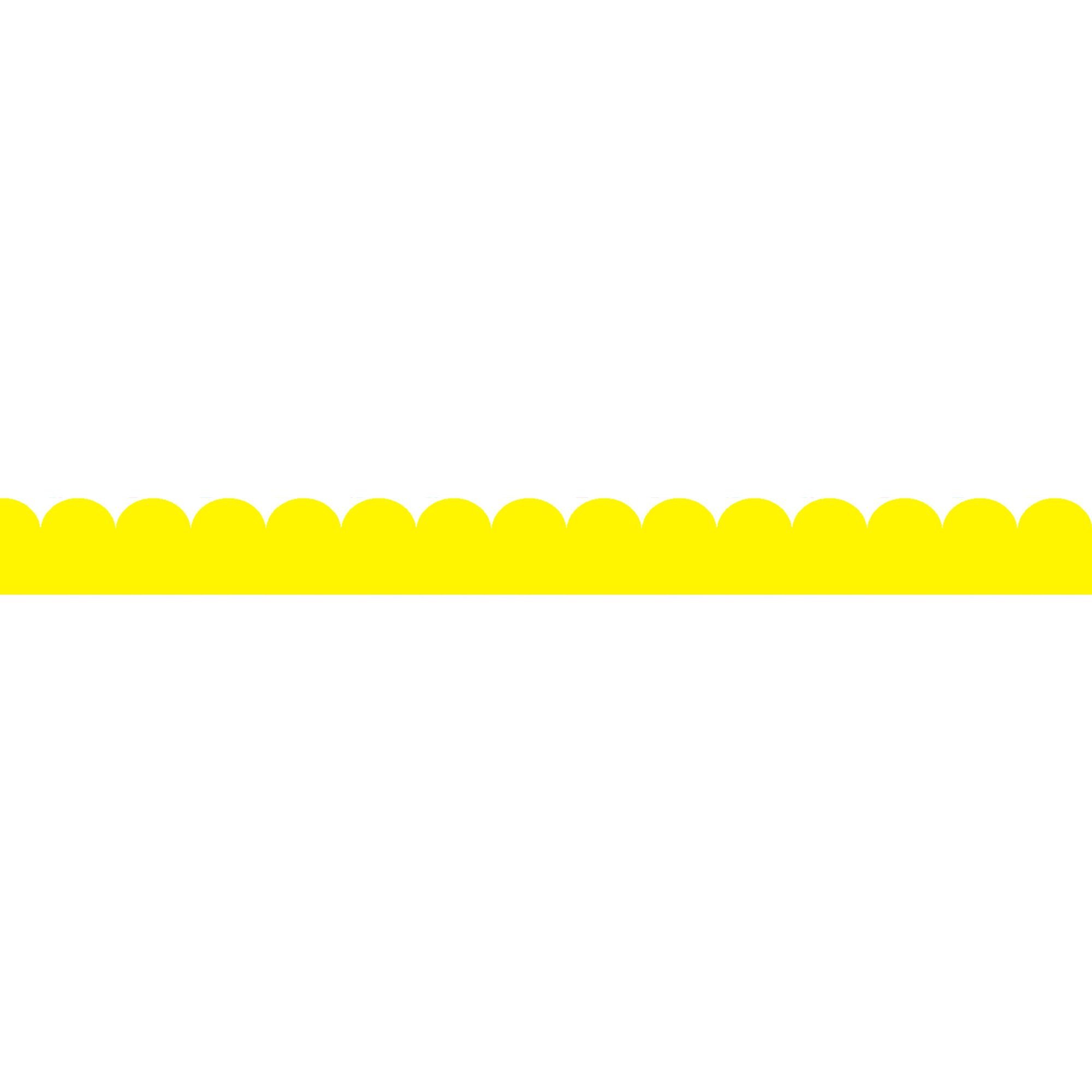 Scalloped Trimmer - "Vibrance" Yellow (12m)