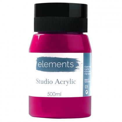 Elements Acrylic - Dark Magenta (500ml)