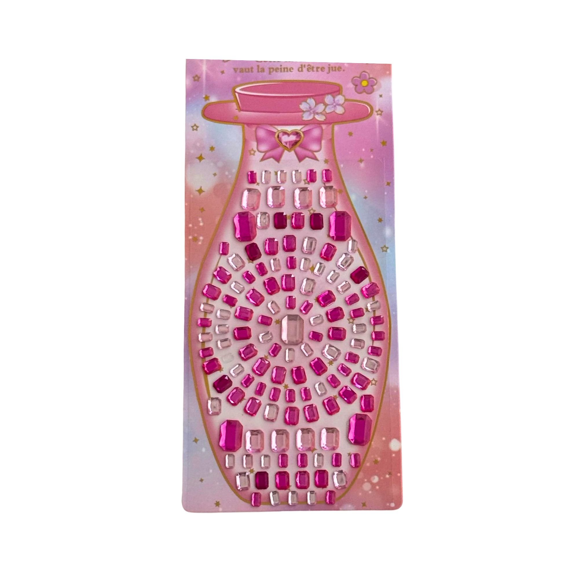 Crystal Gems - Self Adhesive Square Gem Set (Pink)