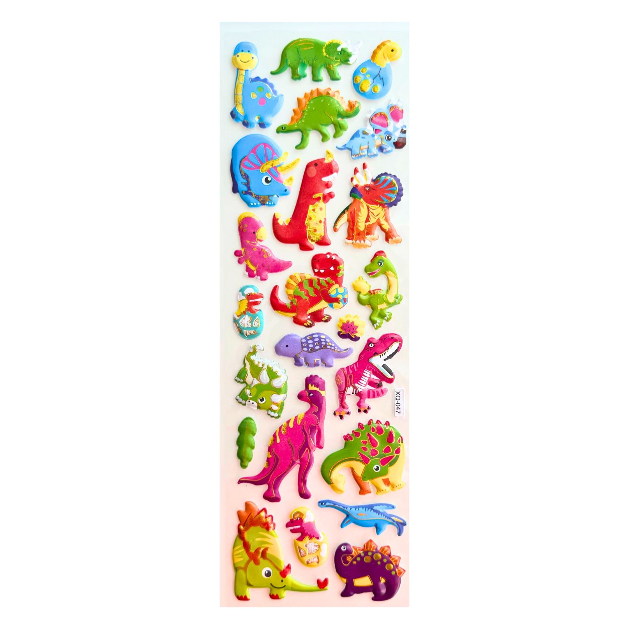3D Stickers - Assorted Dinosaurs Mix 2 (23 pieces)