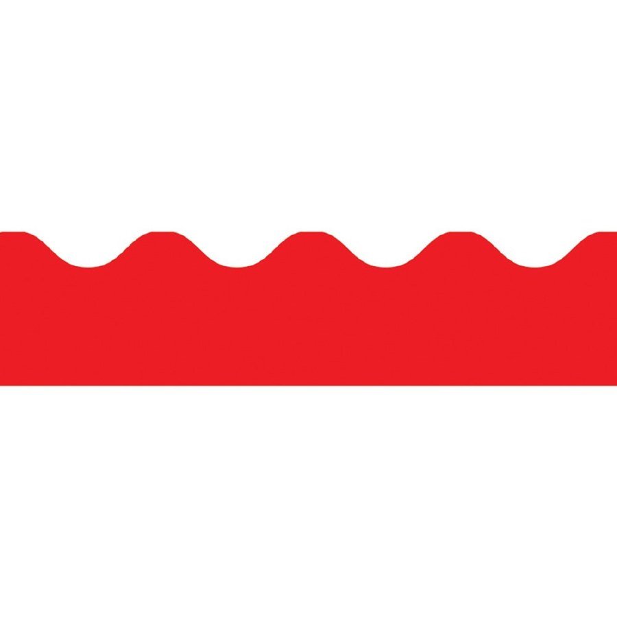 Scalloped Trimmer - Red