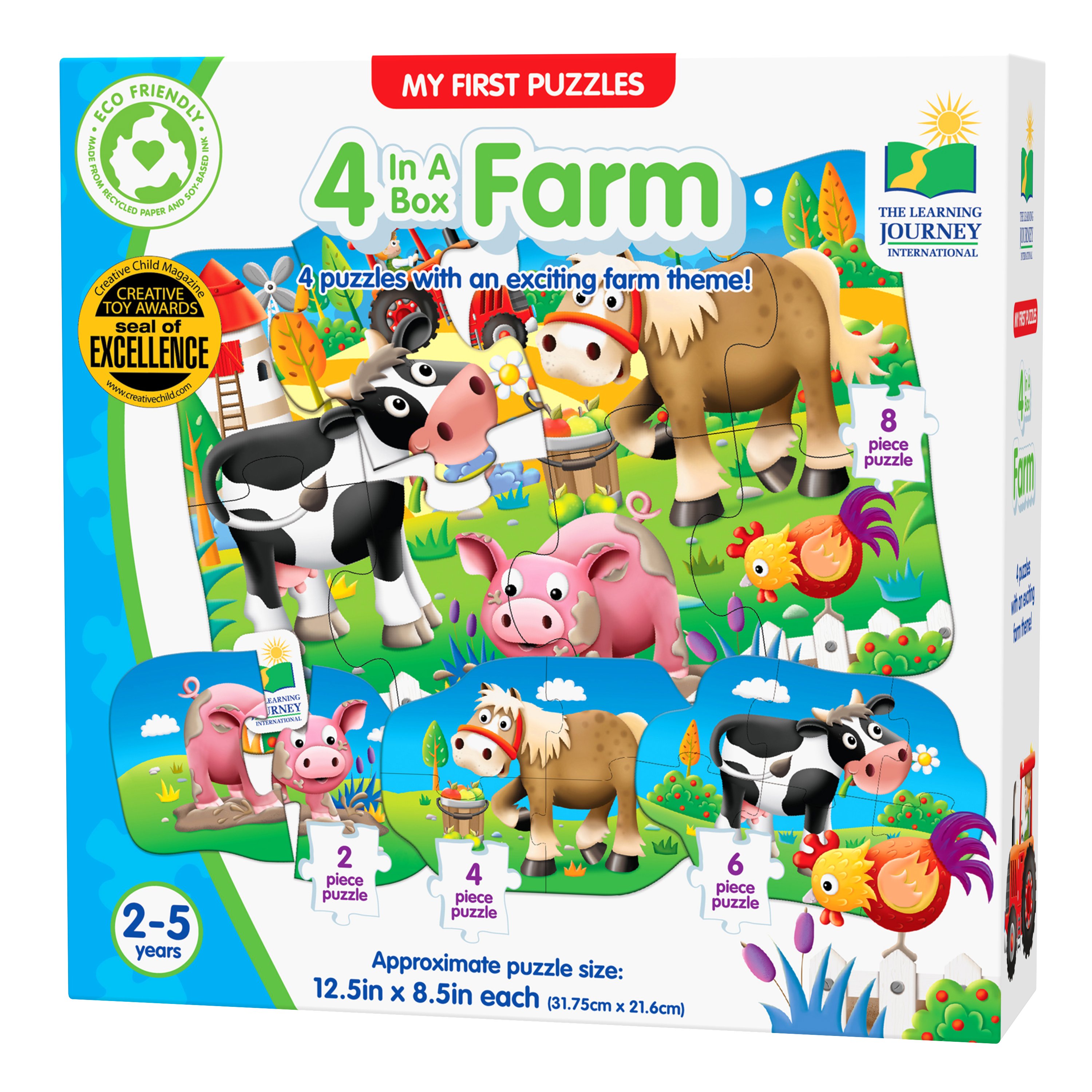 My First Puzzles - 4 In A Box Farm Puzzle