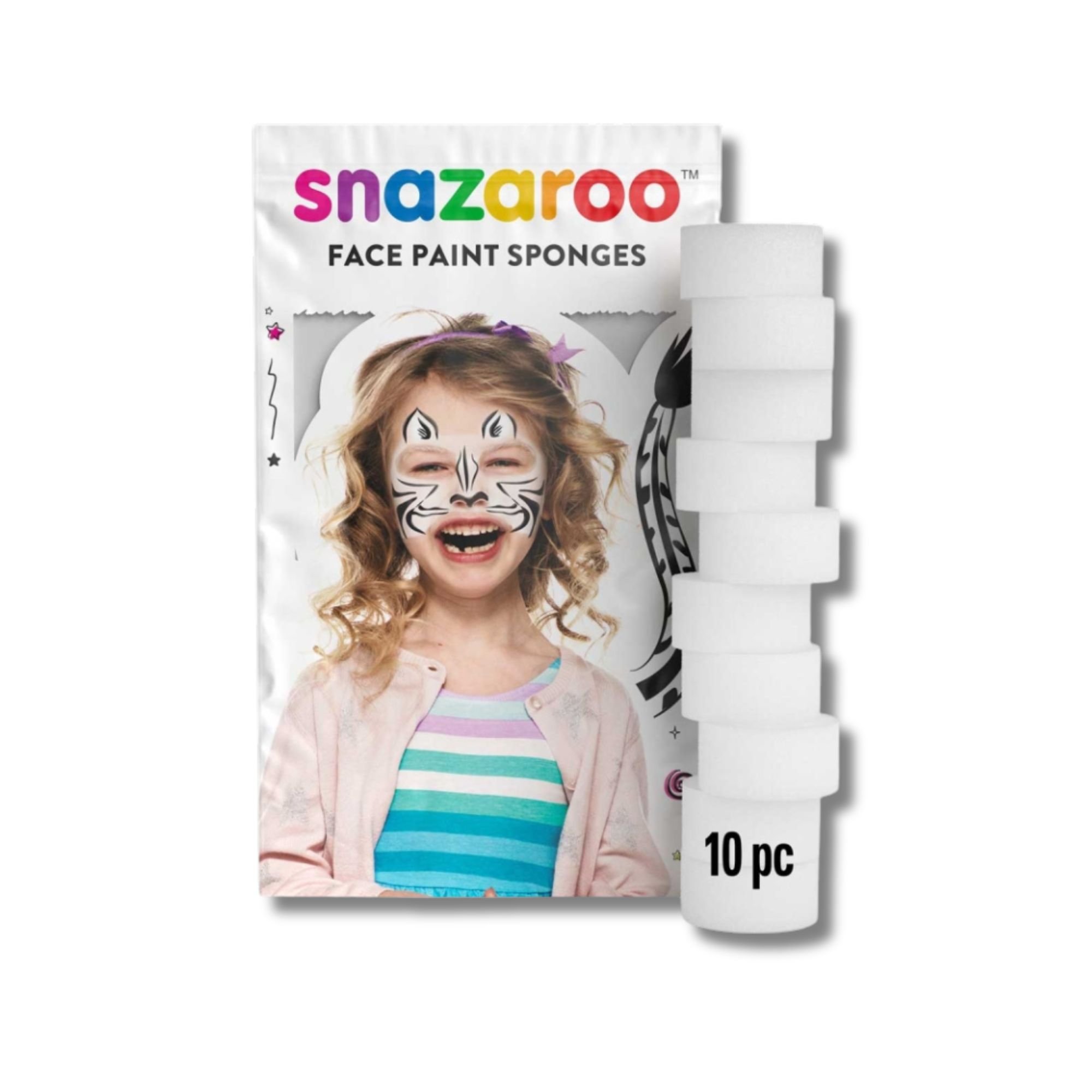 Snazaroo Hi Density Face Paint Sponges (10)