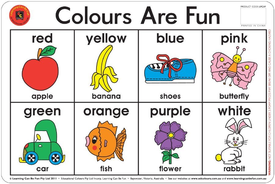 Placemat - Colours Are Fun