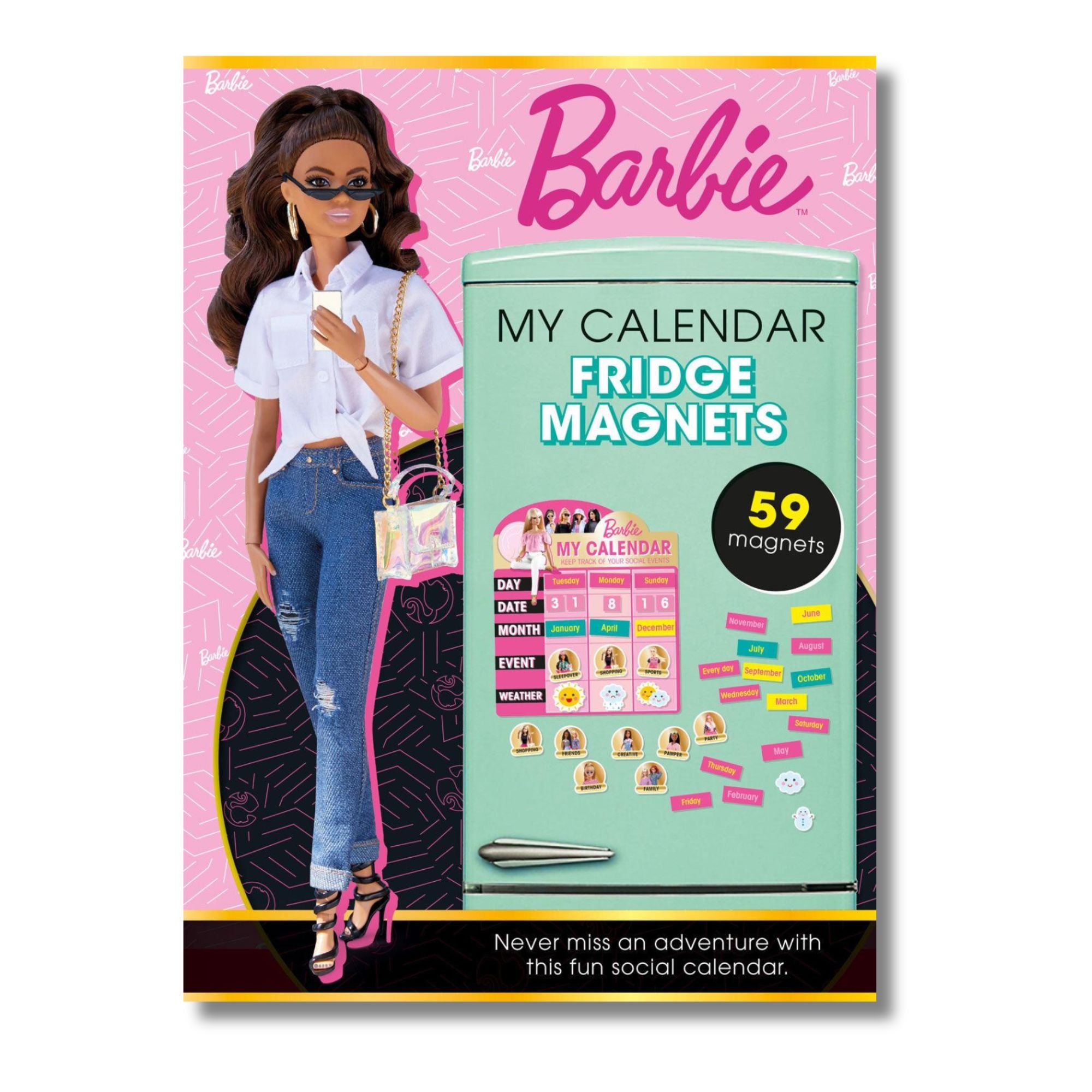 My Calendar Fridge Magnets - Barbie