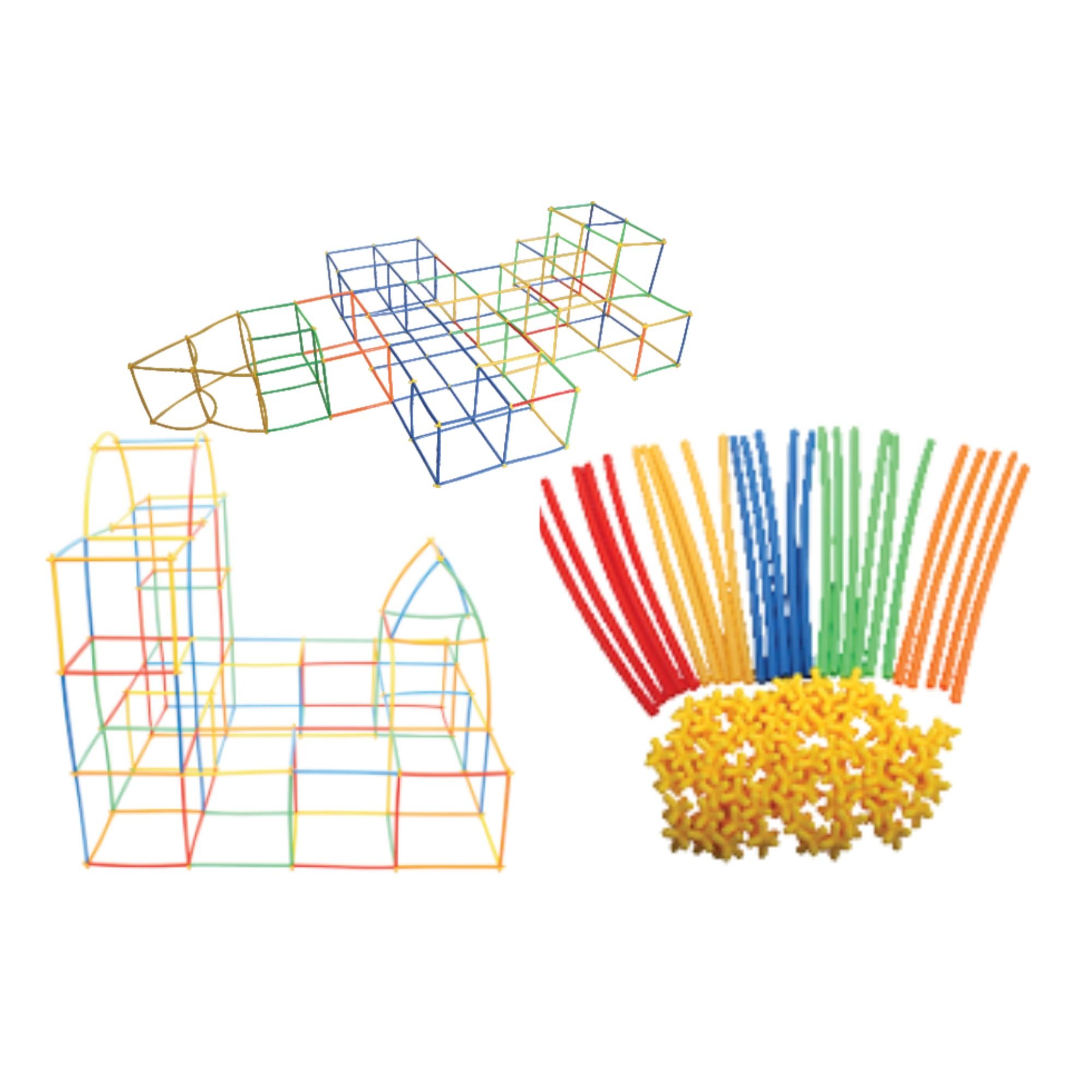 Jumbo Straws (50) & Connectors (50) 