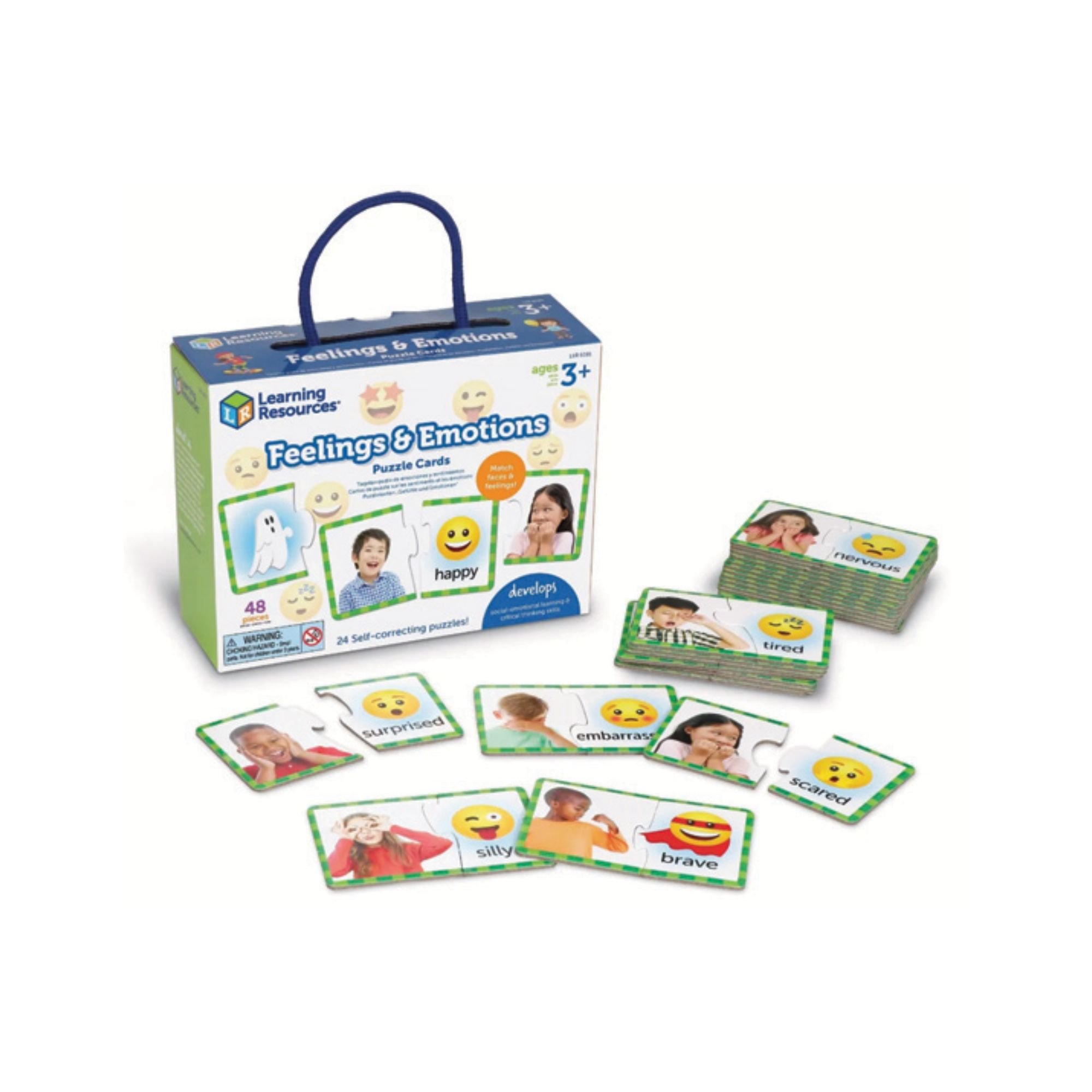 Feelings & Emotions Puzzle Cards (Set of 48)