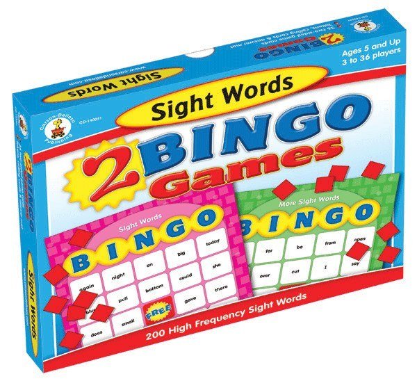 Sight Word Bingo Game