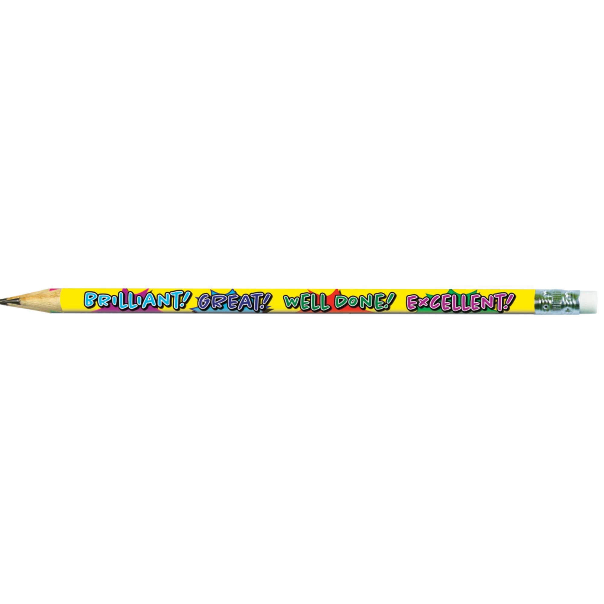 Award Pencils - Brilliant, Wow,  Well Done (12)