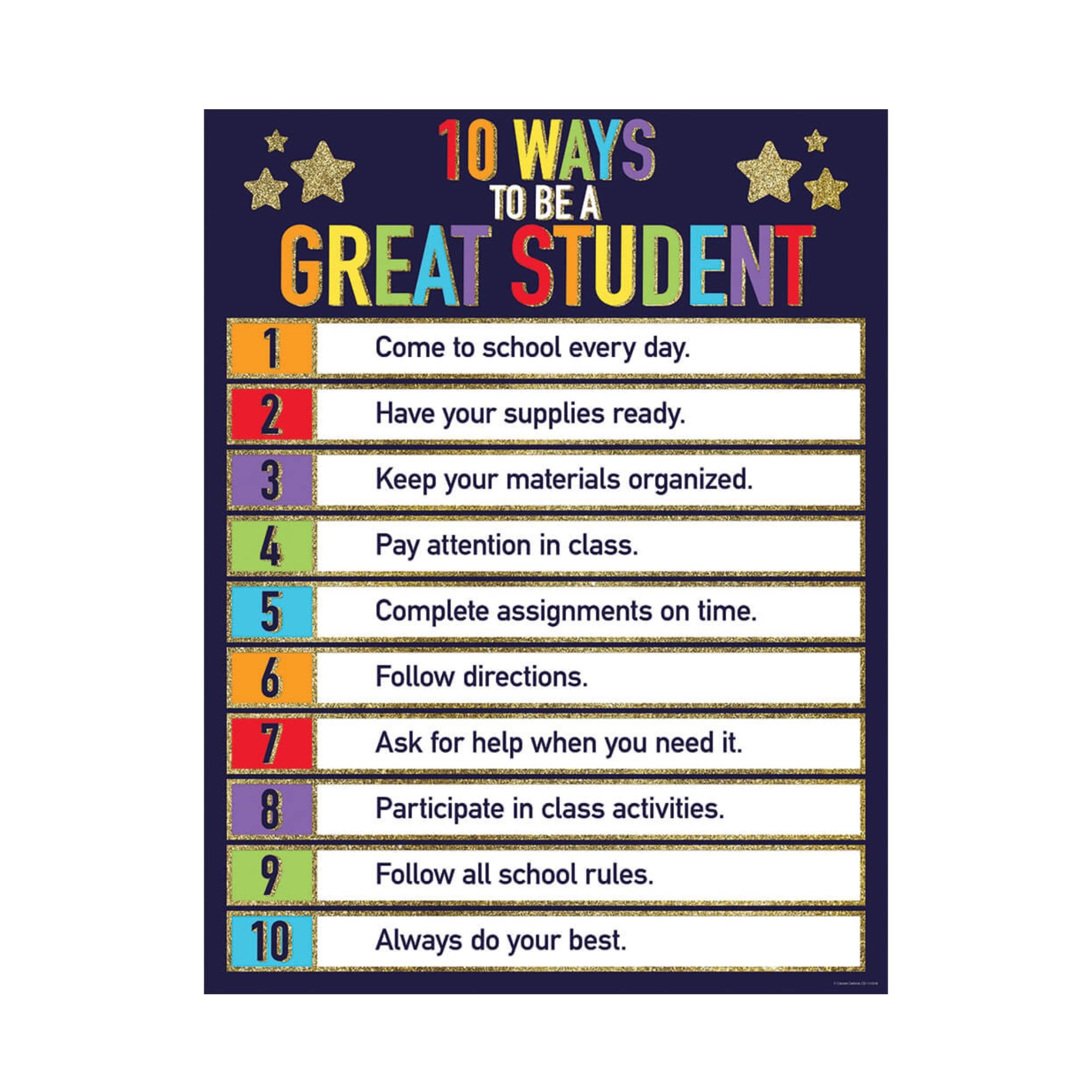 Poster - 10 Ways to be a Great Student