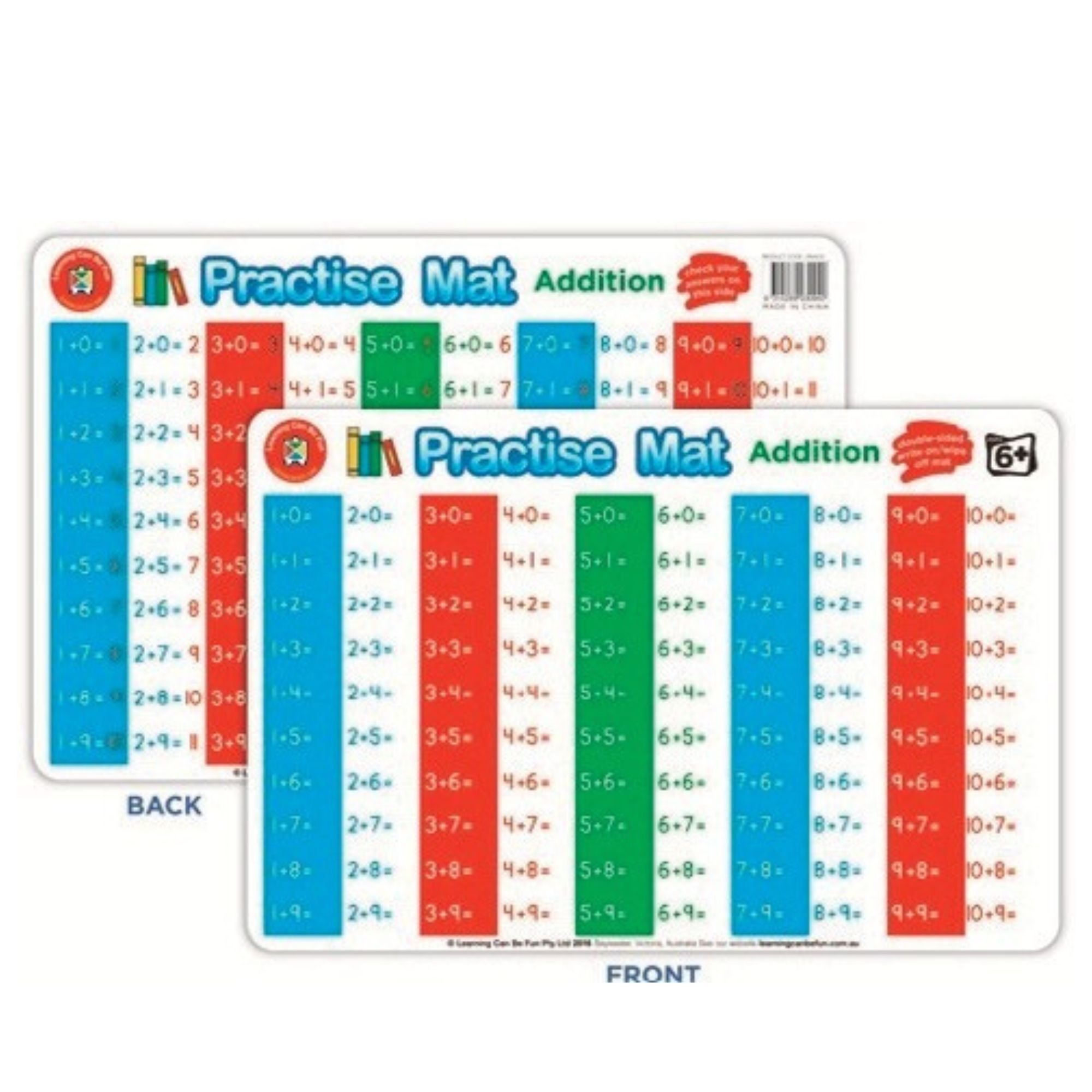 Dry Wipe Practice Mat - Addition