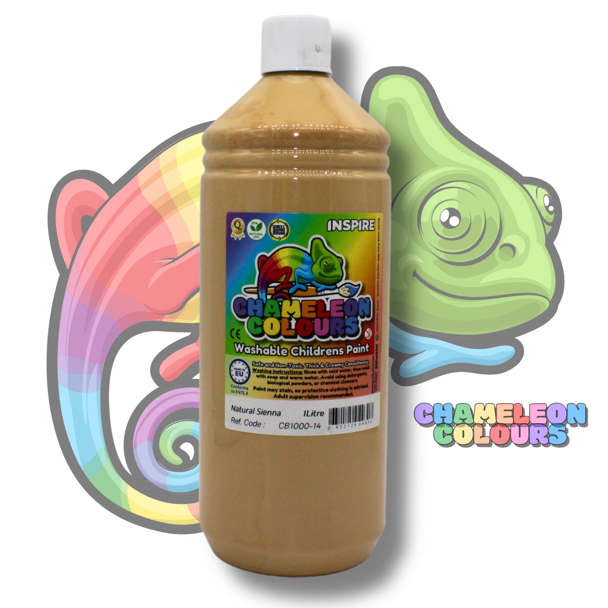 Washable Poster Paint 1000ml - Natural Sienna