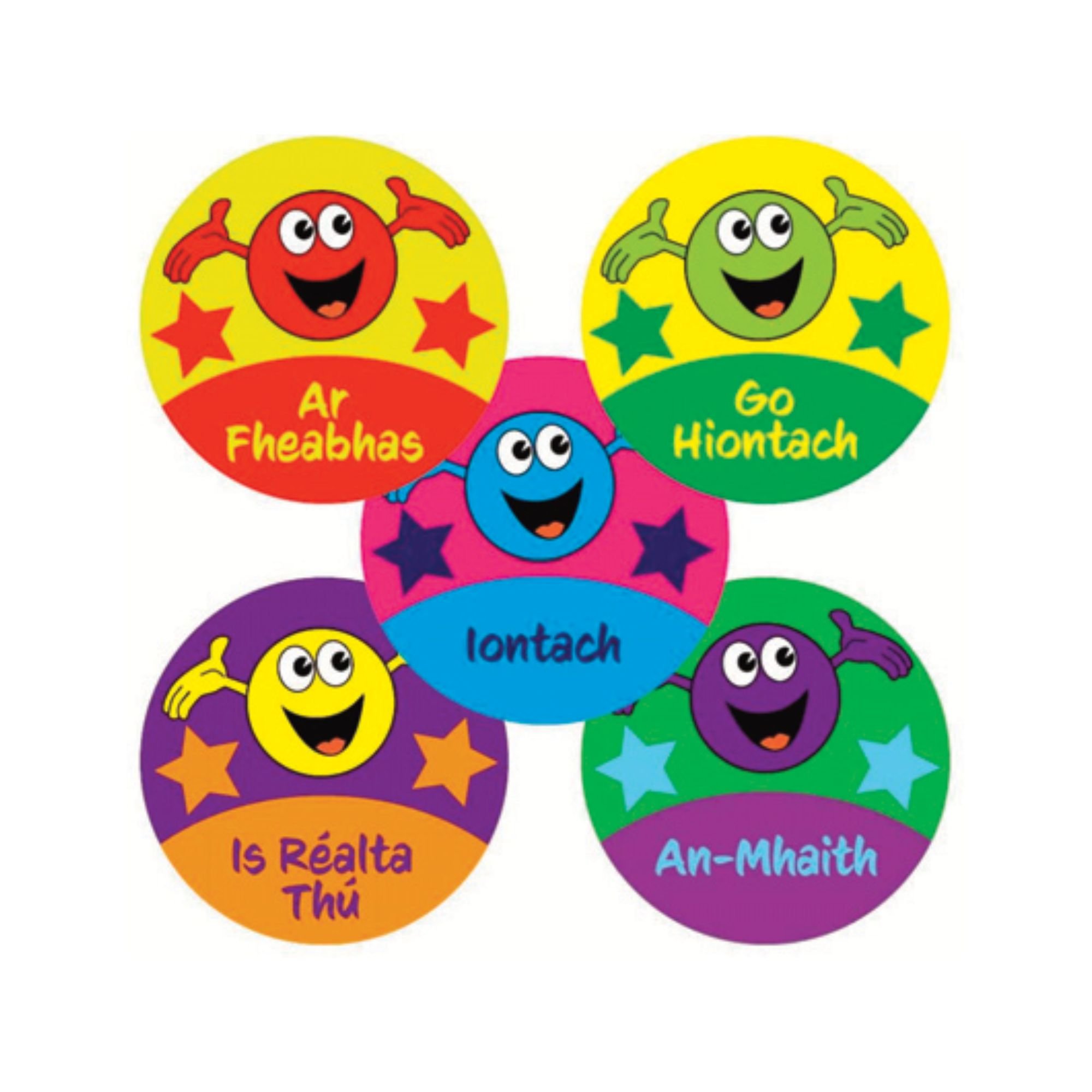 Irish Merit Stickers - Smileys (125)