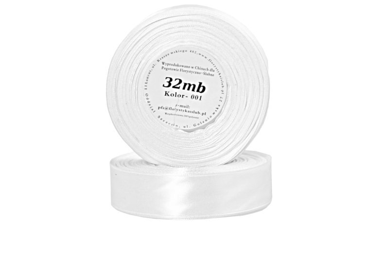 Satin Ribbon White (12mm)
