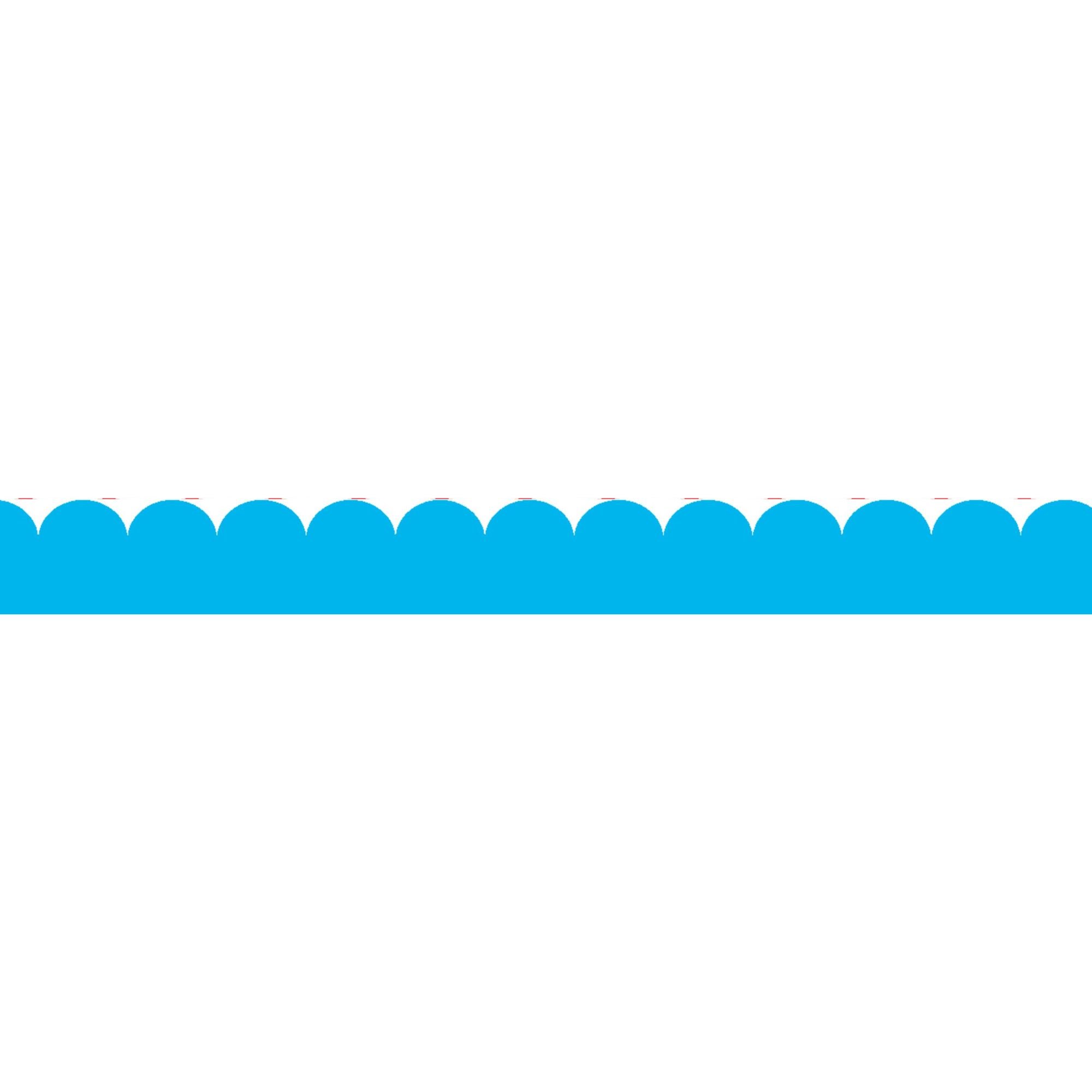 Scalloped Trimmer - "Vibrance" Blue (12m)