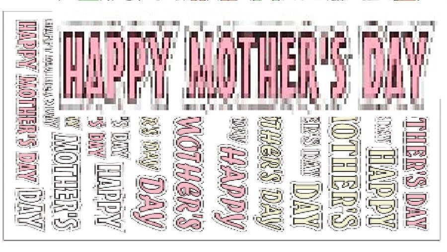 Seasonal Stickers - Mothers Day (54 pieces)